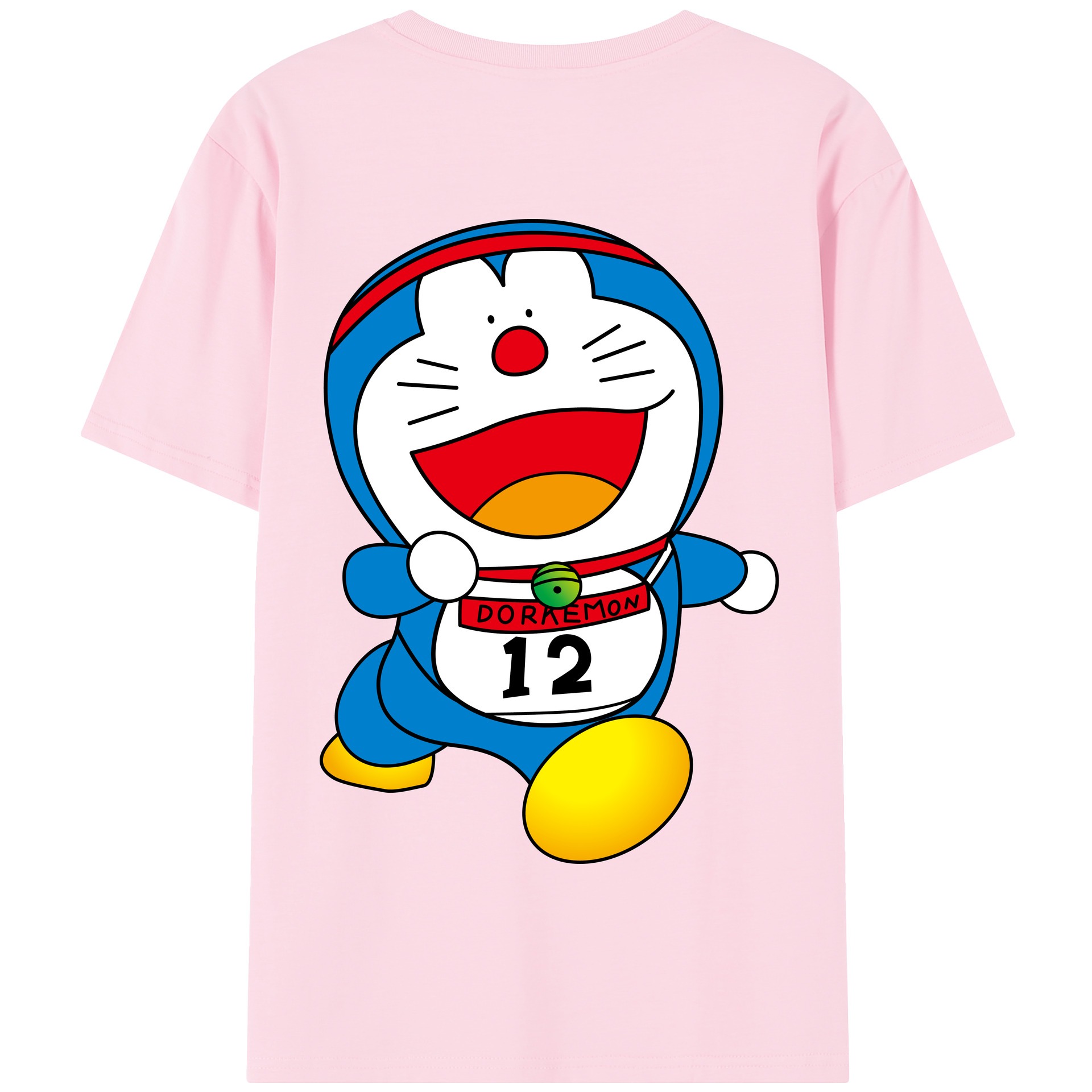（画像用） ドラえもん Doraemon 綿100％半袖Tシャツ（背面プリント）