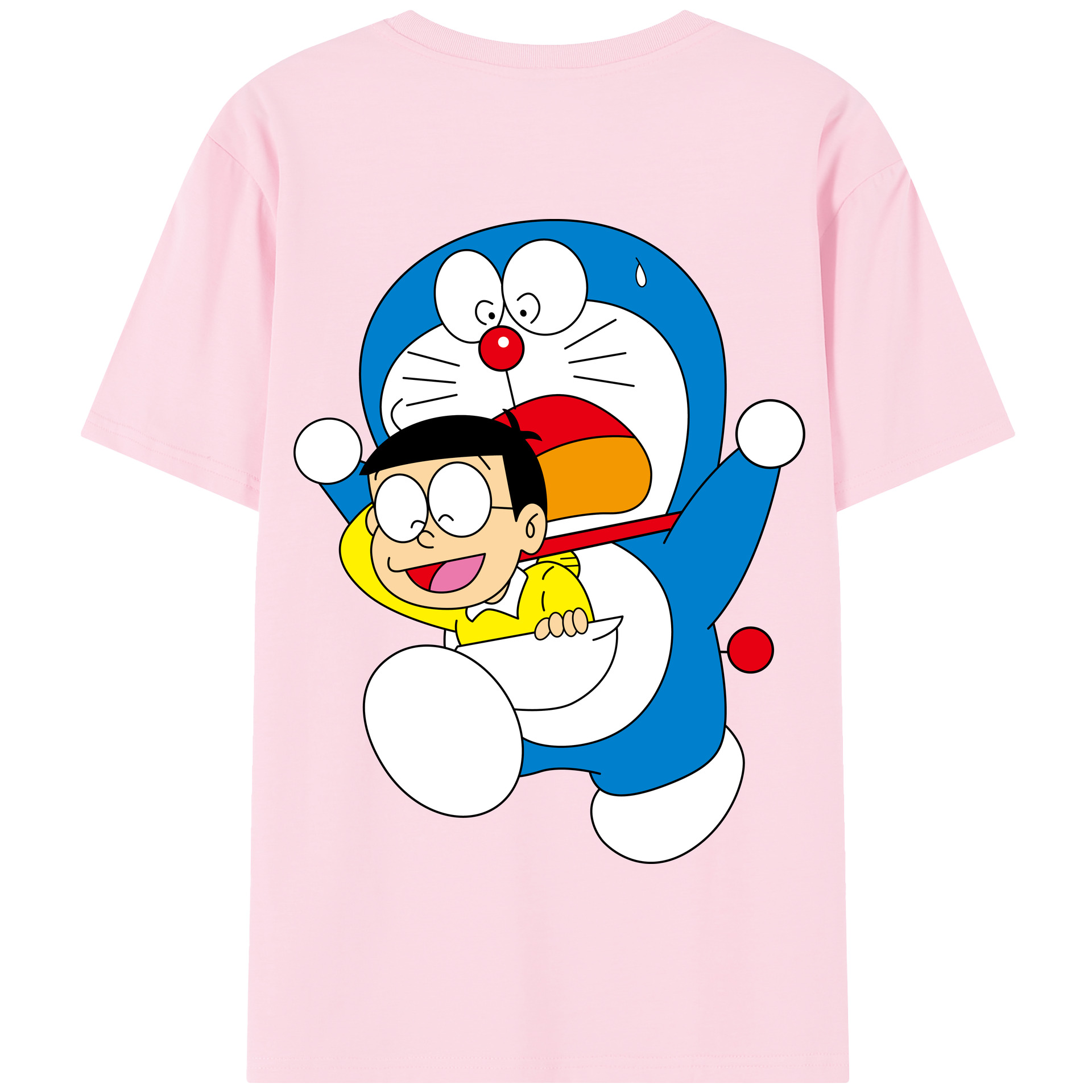 （画像用） ドラえもん Doraemon 綿100％半袖Tシャツ（背面プリント）