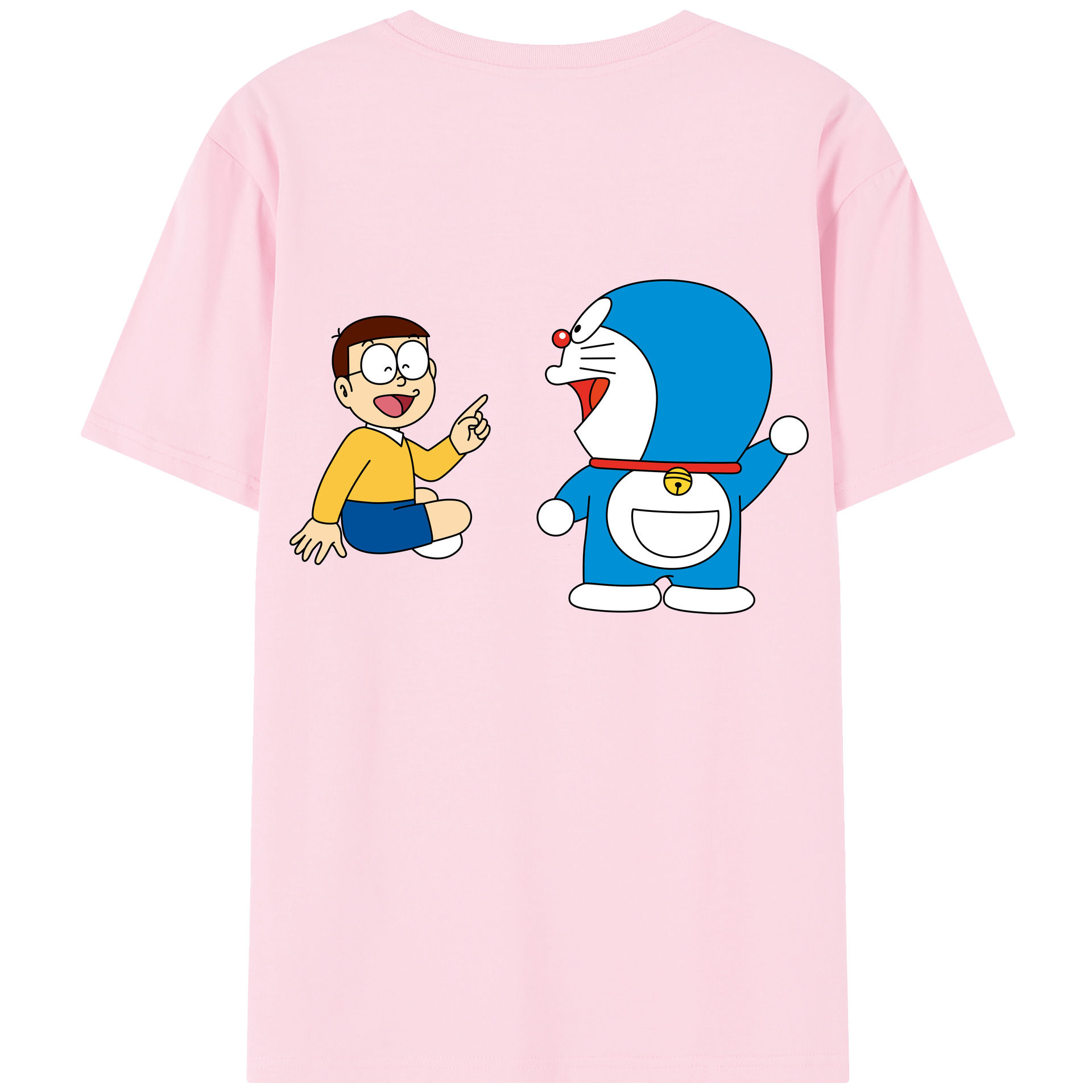 （画像用） ドラえもん Doraemon 綿100％半袖Tシャツ（背面プリント）