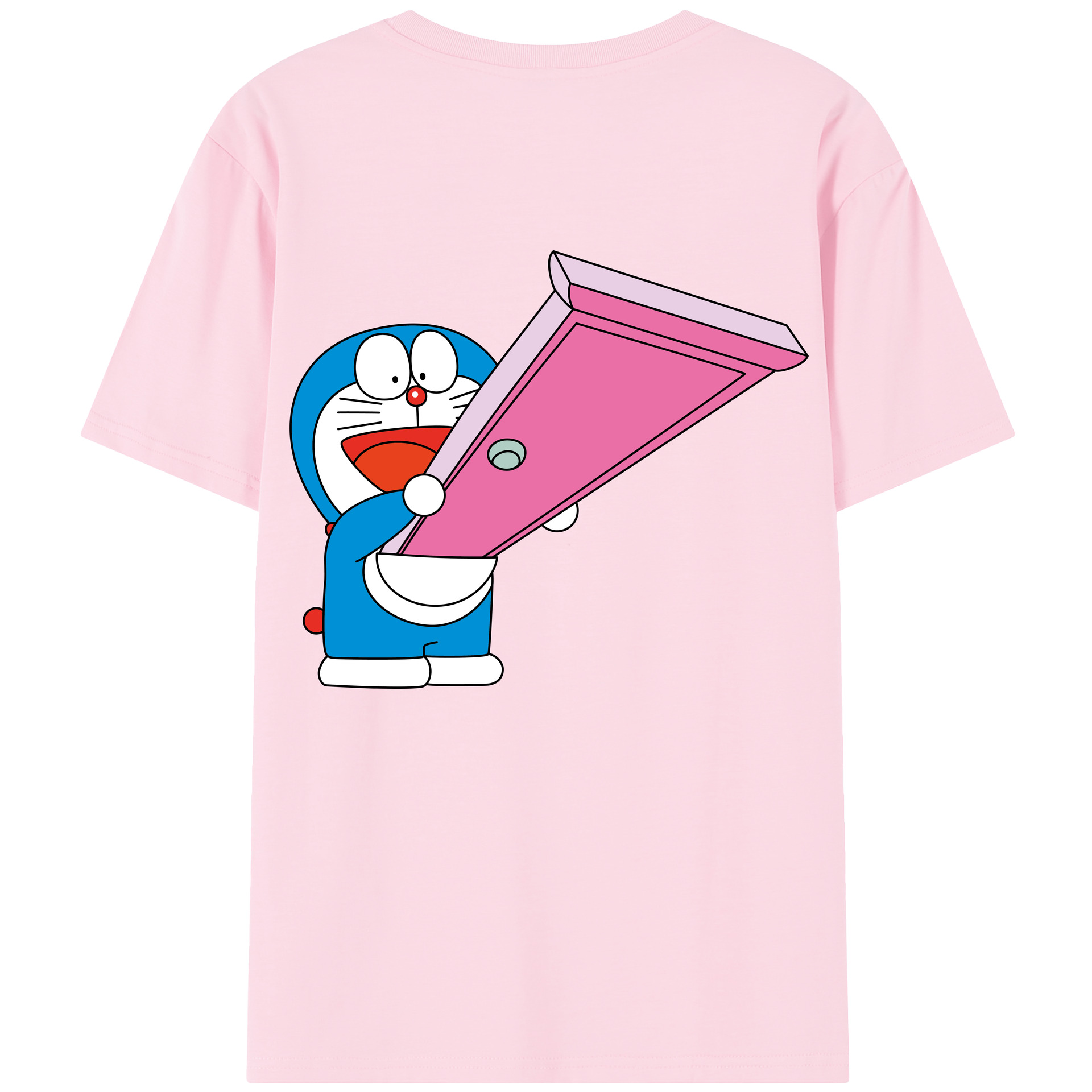 （画像用） ドラえもん Doraemon 綿100％半袖Tシャツ（背面プリント）