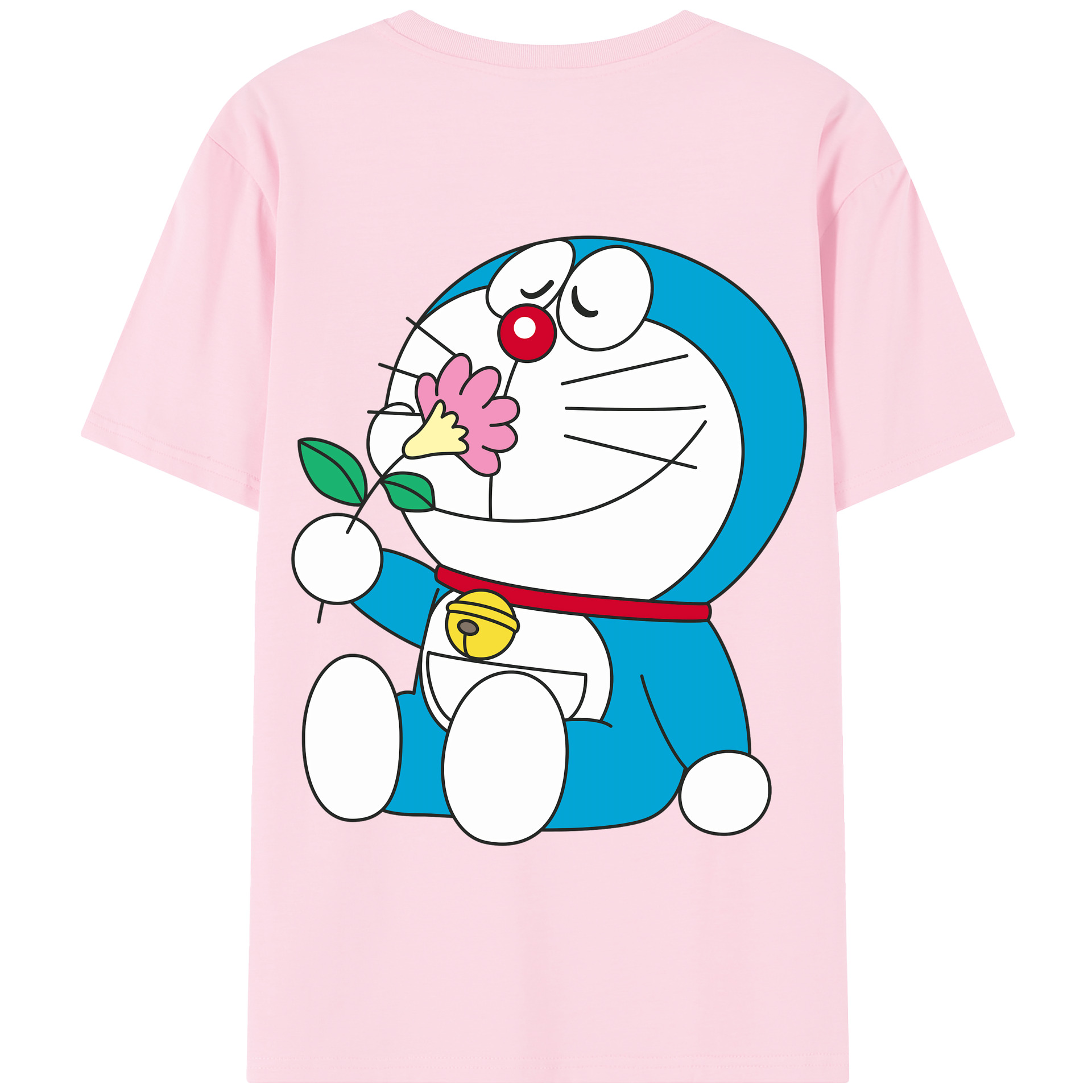 （画像用） ドラえもん Doraemon 綿100％半袖Tシャツ（背面プリント）