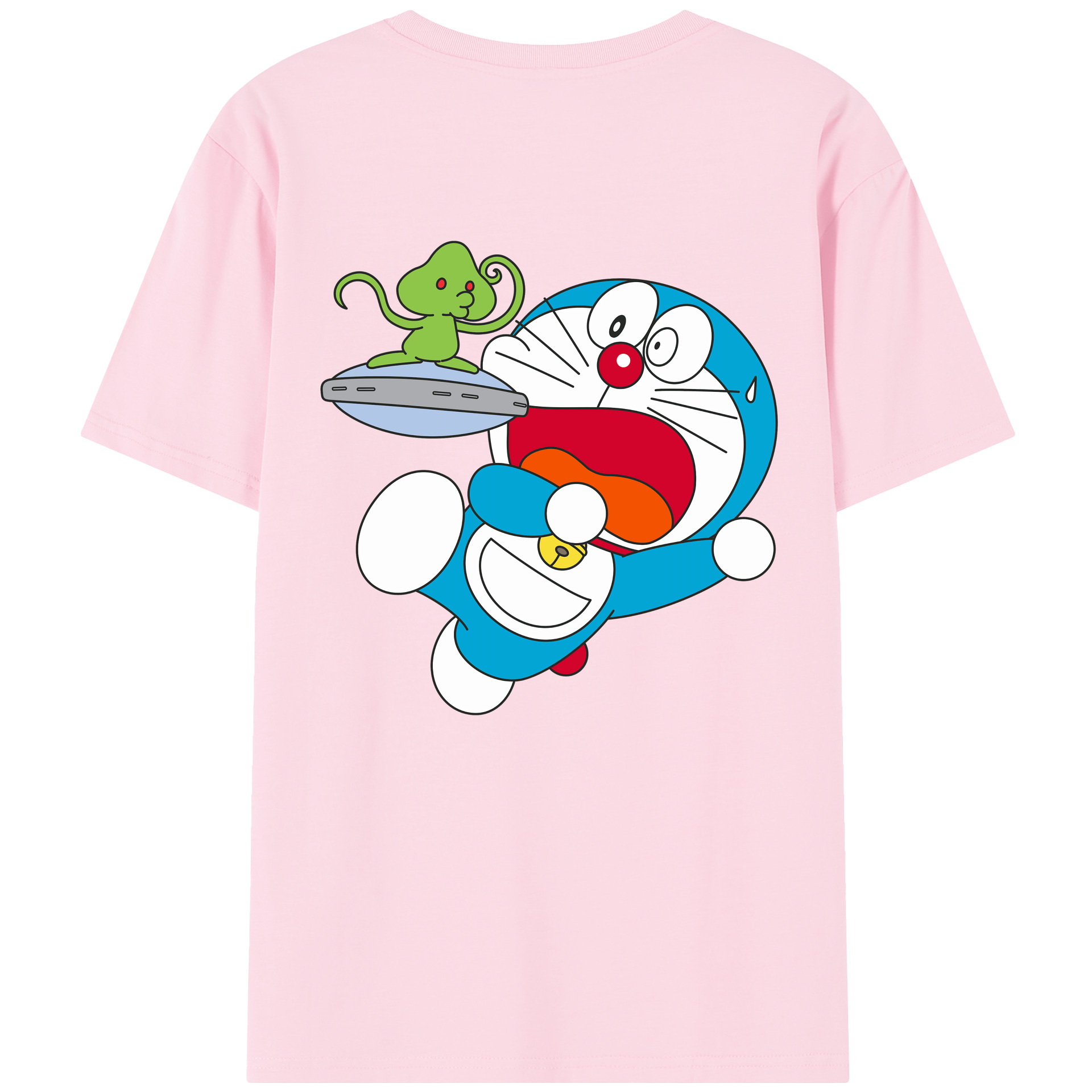 （画像用） ドラえもん Doraemon 綿100％半袖Tシャツ（背面プリント）