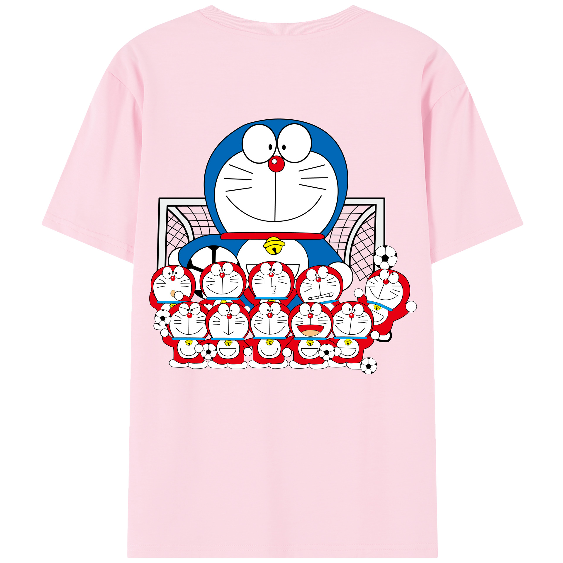 （画像用） ドラえもん Doraemon 綿100％半袖Tシャツ（背面プリント）