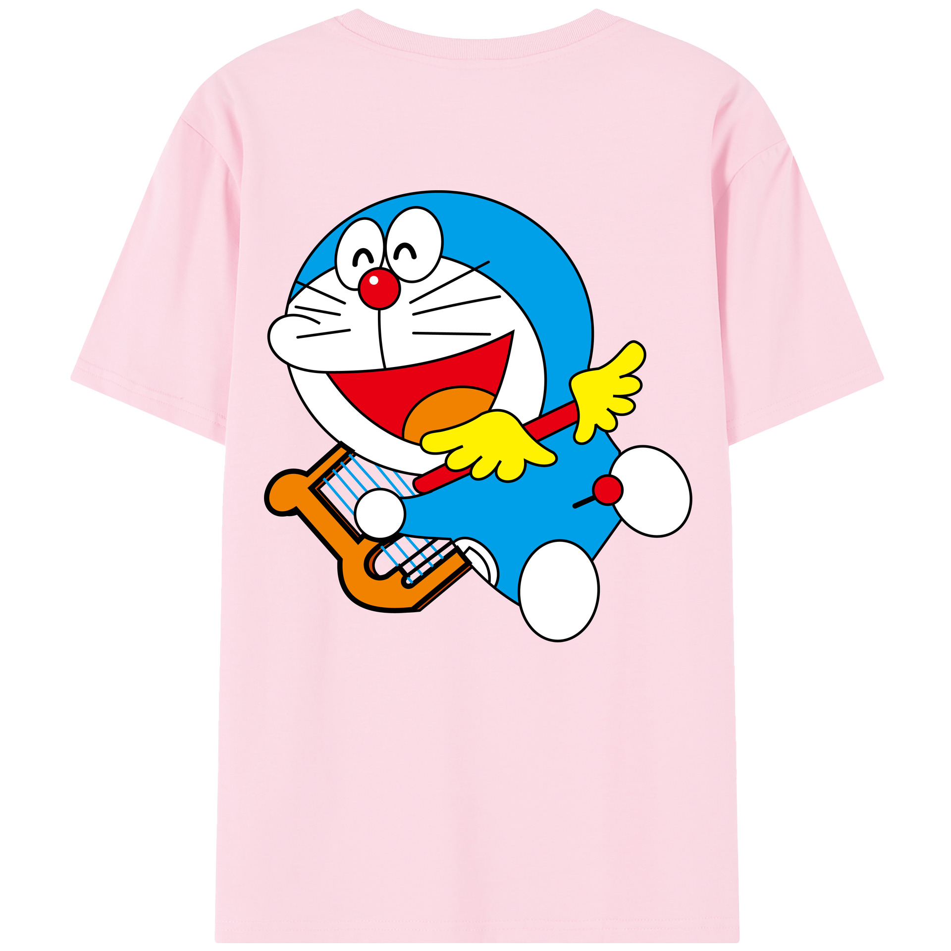 （画像用） ドラえもん Doraemon 綿100％半袖Tシャツ（背面プリント）