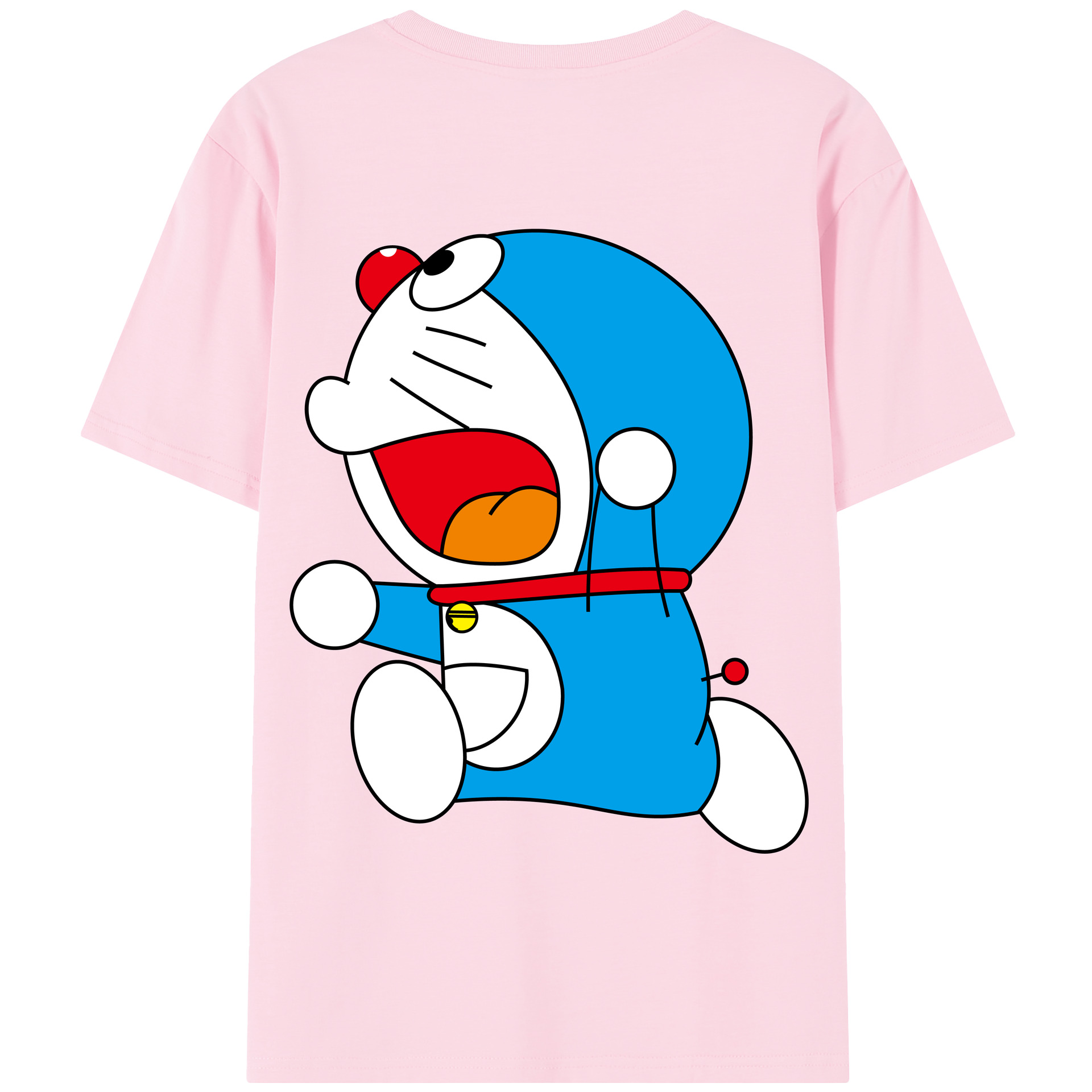 （画像用） ドラえもん Doraemon 綿100％半袖Tシャツ（背面プリント）