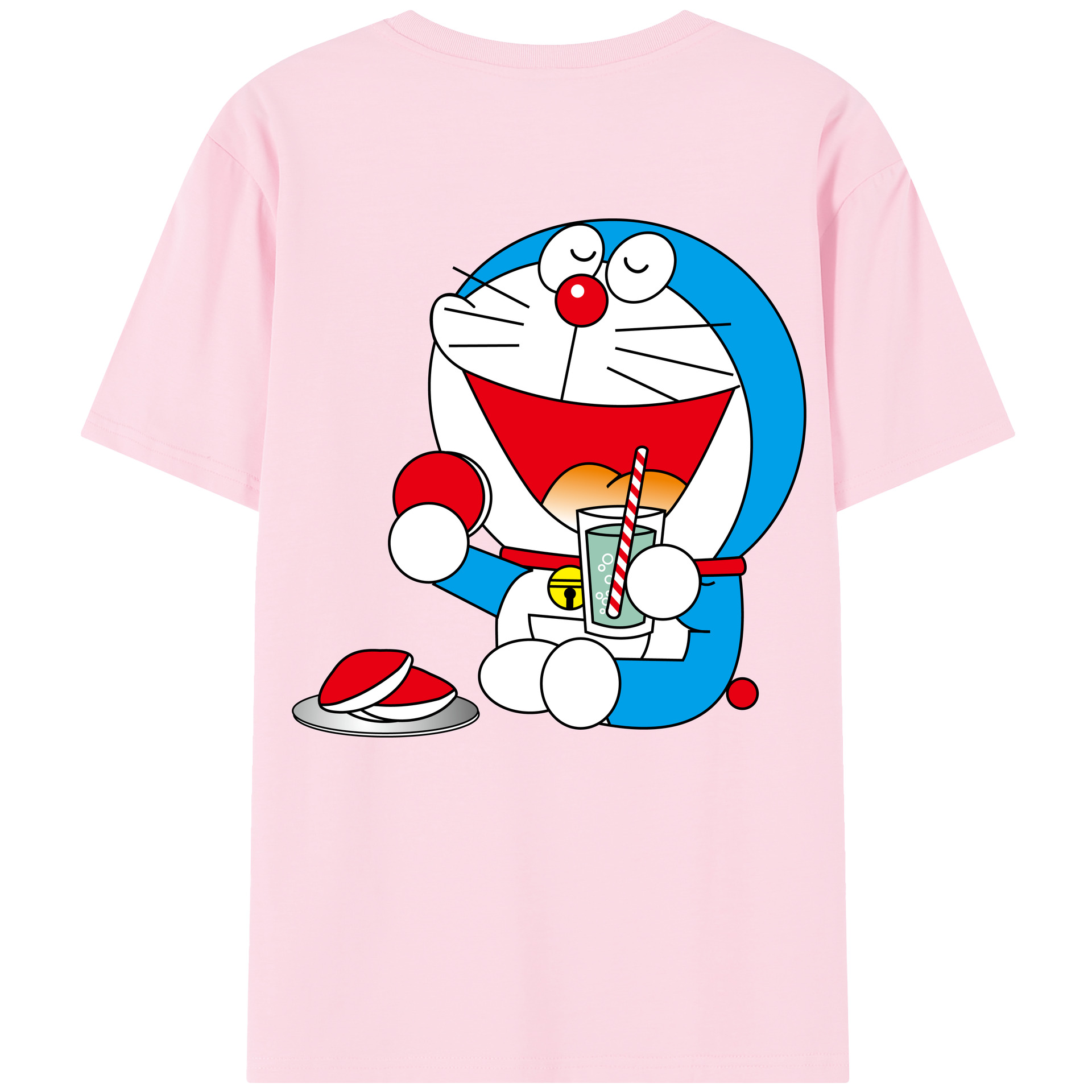 （画像用） ドラえもん Doraemon 綿100％半袖Tシャツ（背面プリント）