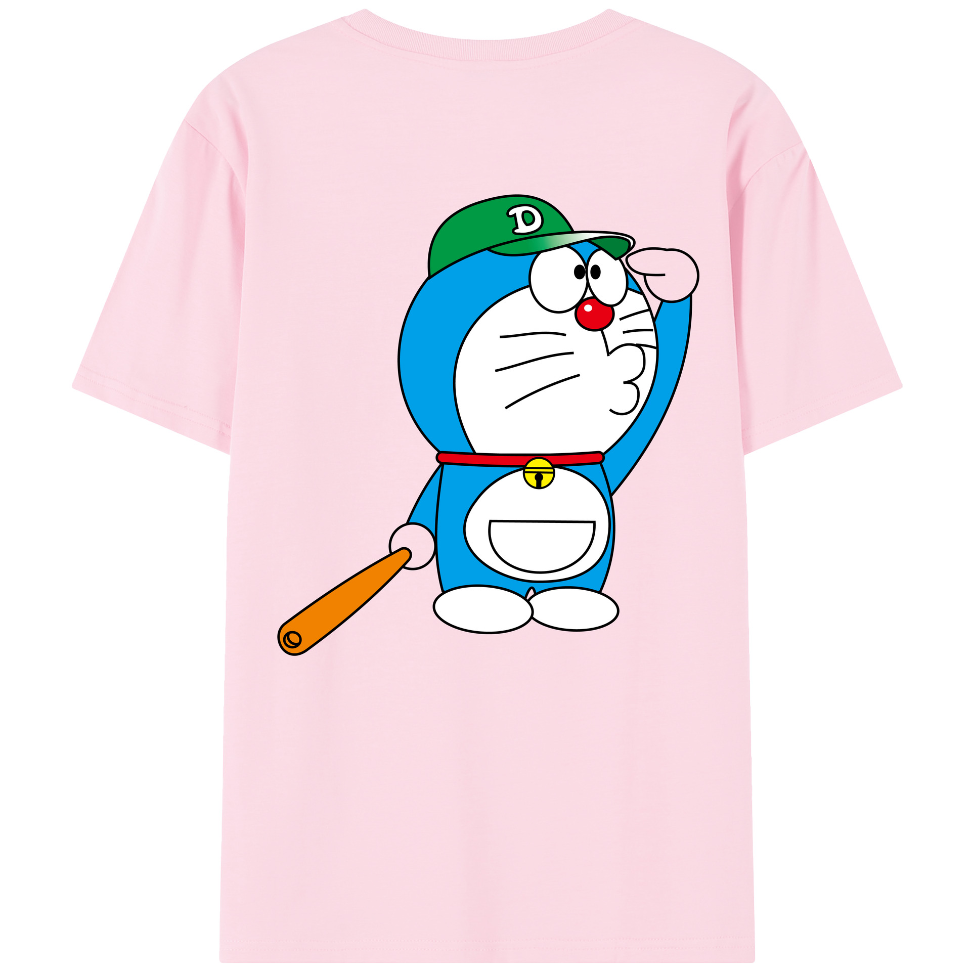 （画像用） ドラえもん Doraemon 綿100％半袖Tシャツ（背面プリント）