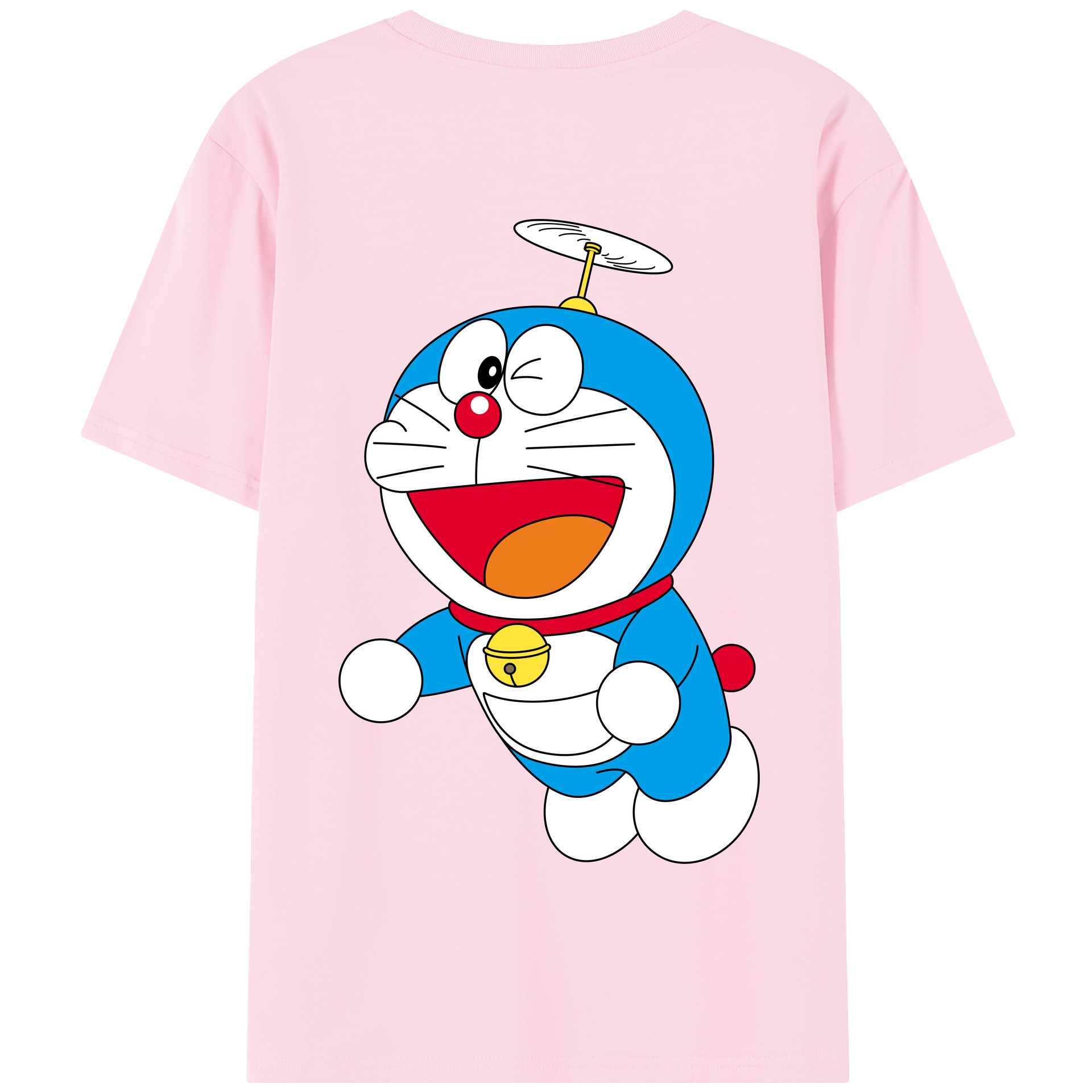 （画像用） ドラえもん Doraemon 綿100％半袖Tシャツ（背面プリント）