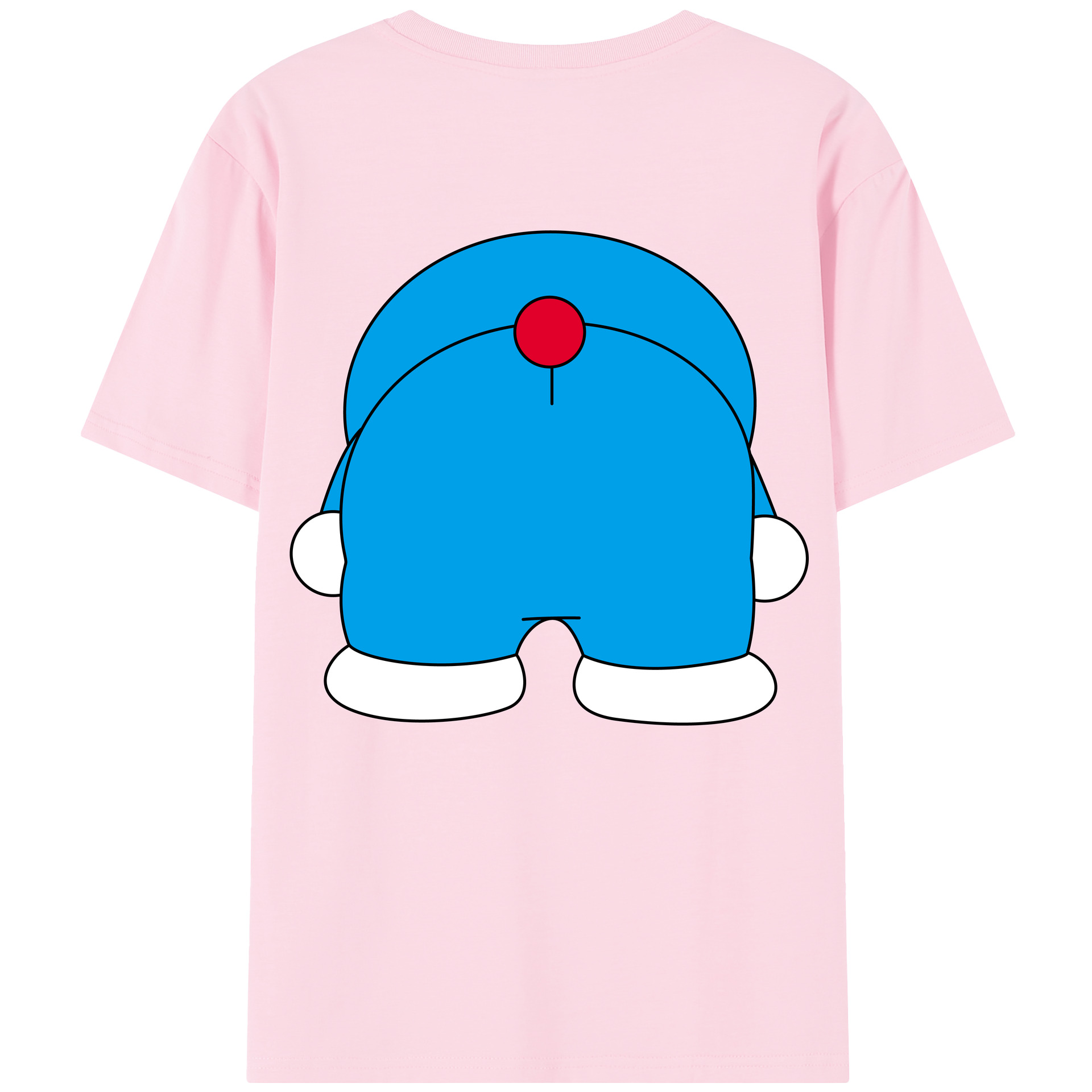 （画像用） ドラえもん Doraemon 綿100％半袖Tシャツ（背面プリント）