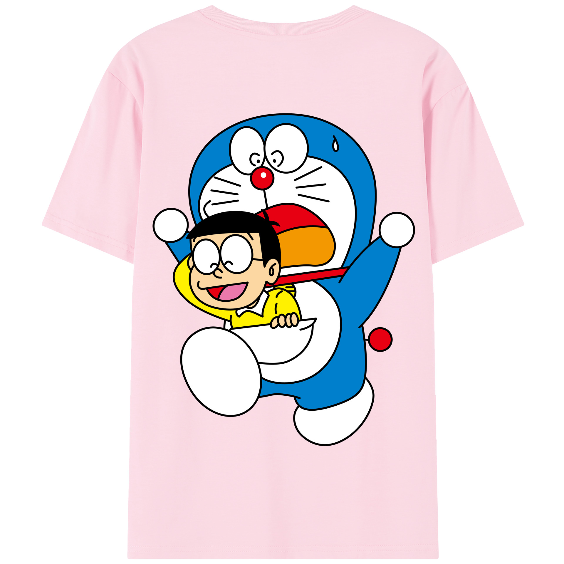 （画像用） ドラえもん Doraemon 綿100％半袖Tシャツ（背面プリント）