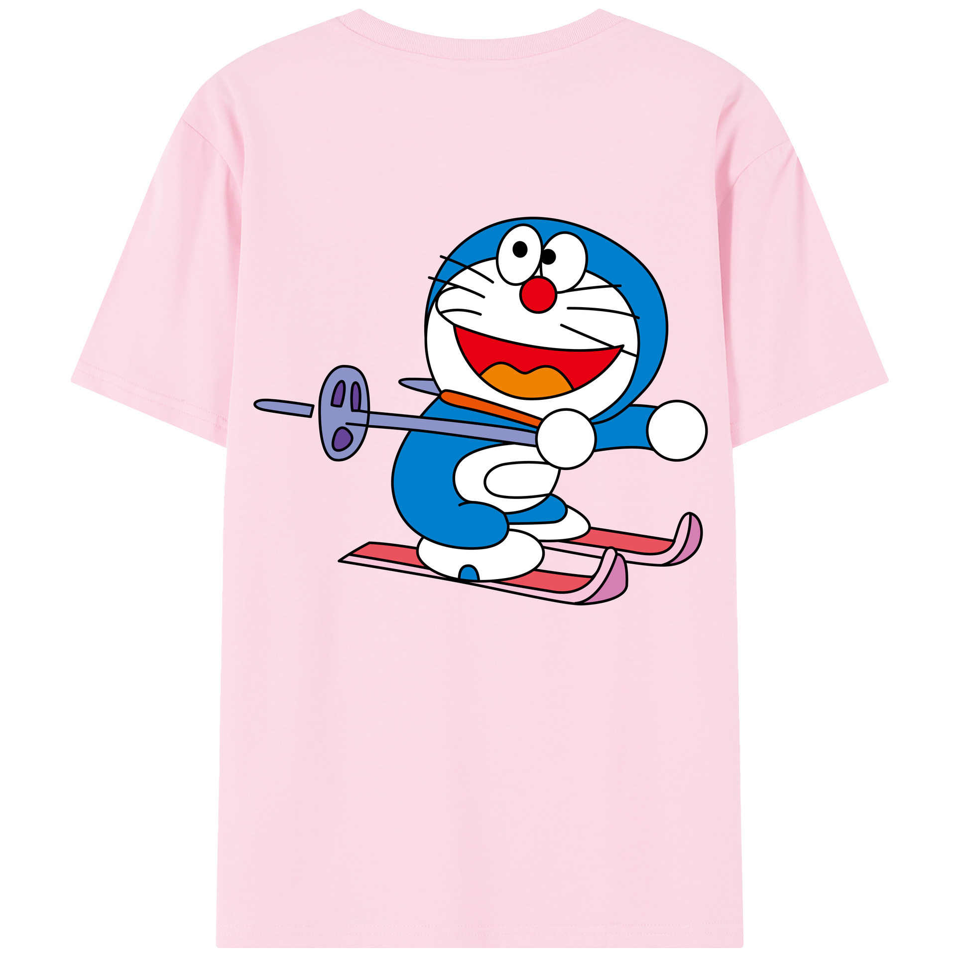 （画像用） ドラえもん Doraemon 綿100％半袖Tシャツ（背面プリント）