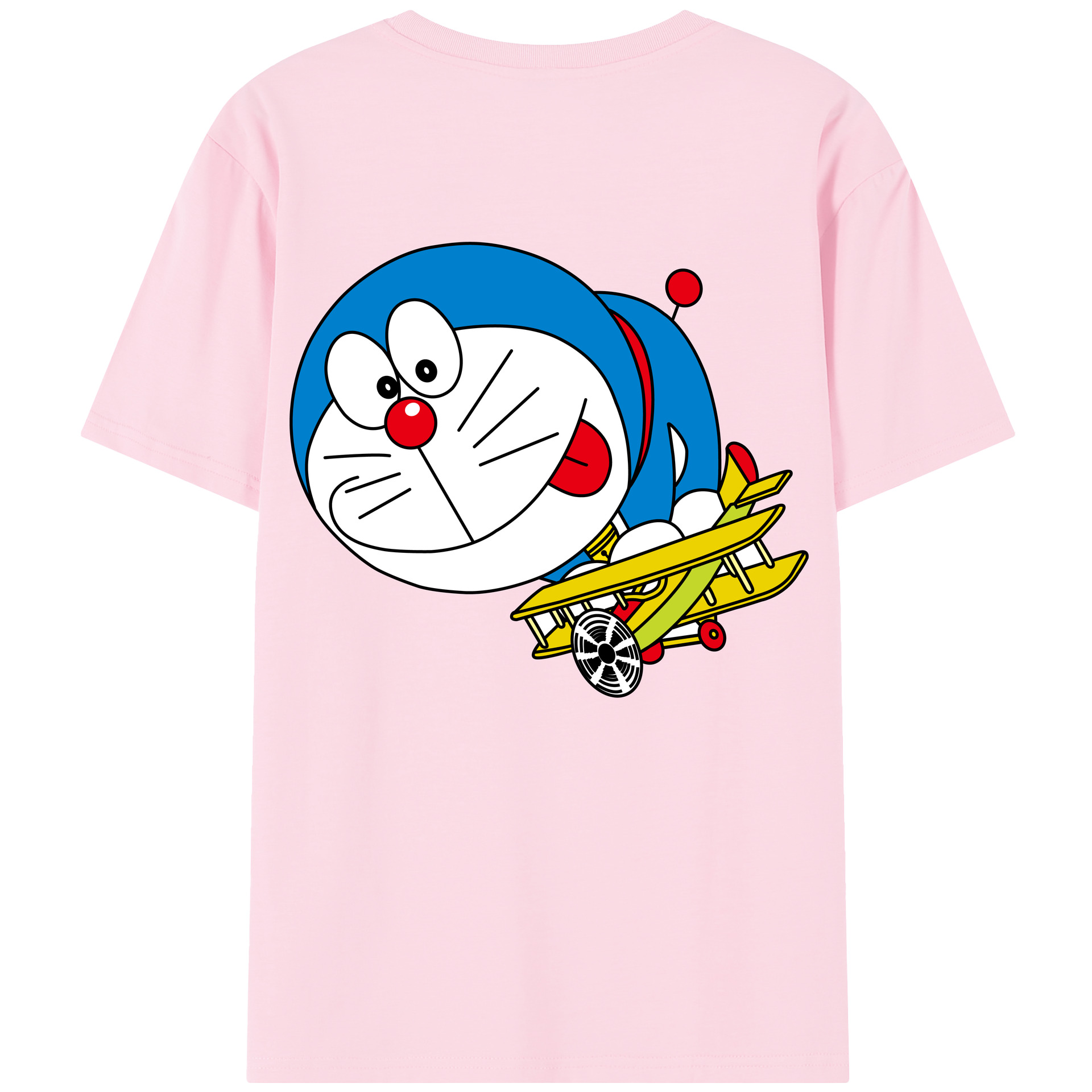 （画像用） ドラえもん Doraemon 綿100％半袖Tシャツ（背面プリント）