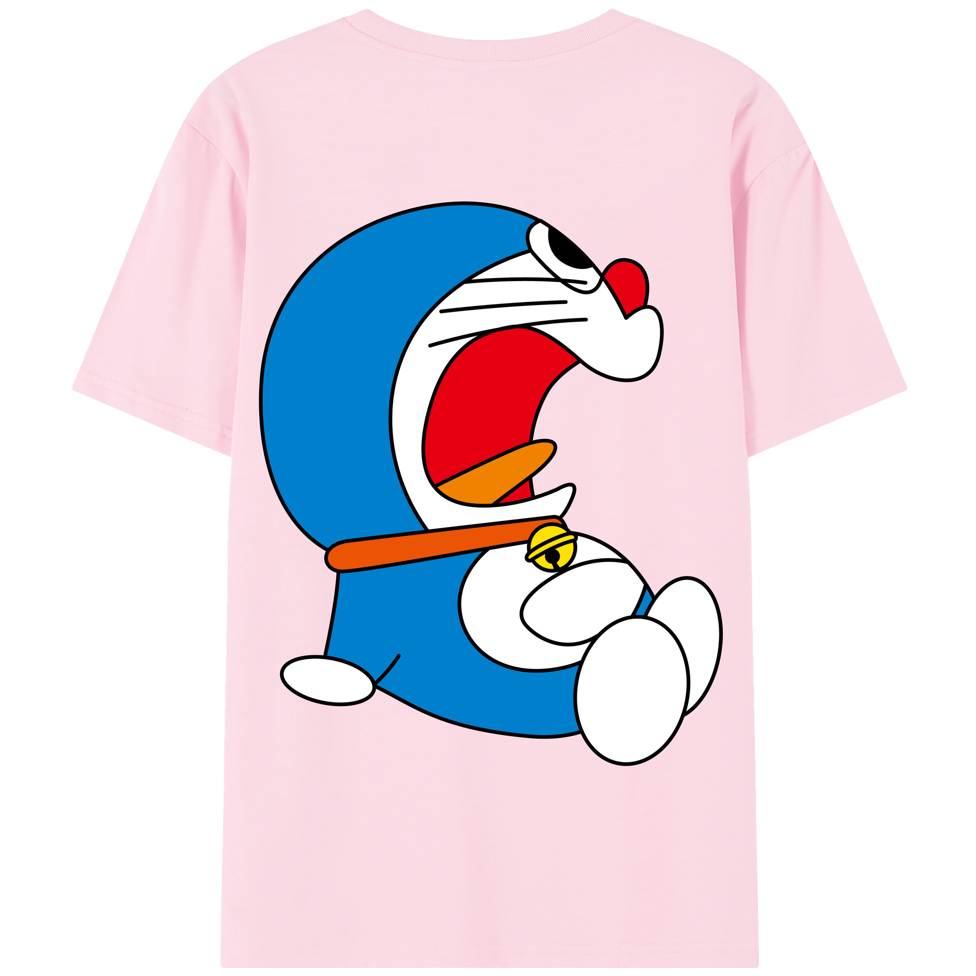 （画像用） ドラえもん Doraemon 綿100％半袖Tシャツ（背面プリント）