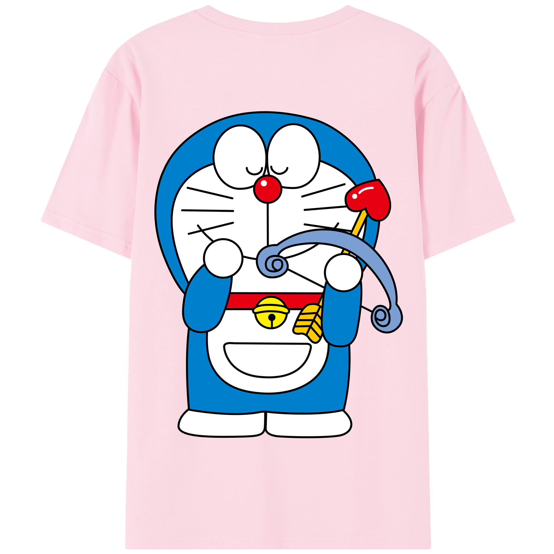 （画像用） ドラえもん Doraemon 綿100％半袖Tシャツ（背面プリント）