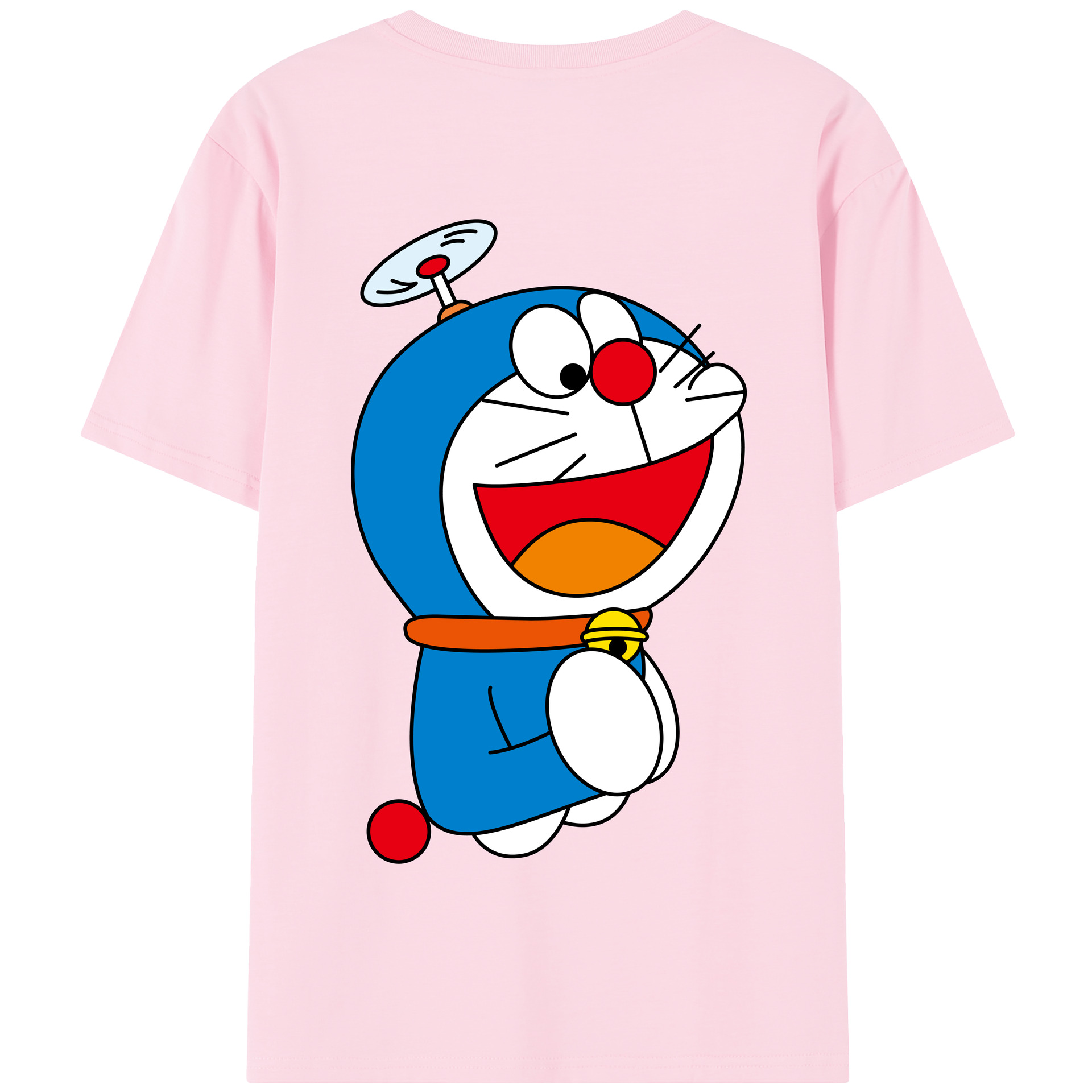 （画像用） ドラえもん Doraemon 綿100％半袖Tシャツ（背面プリント）