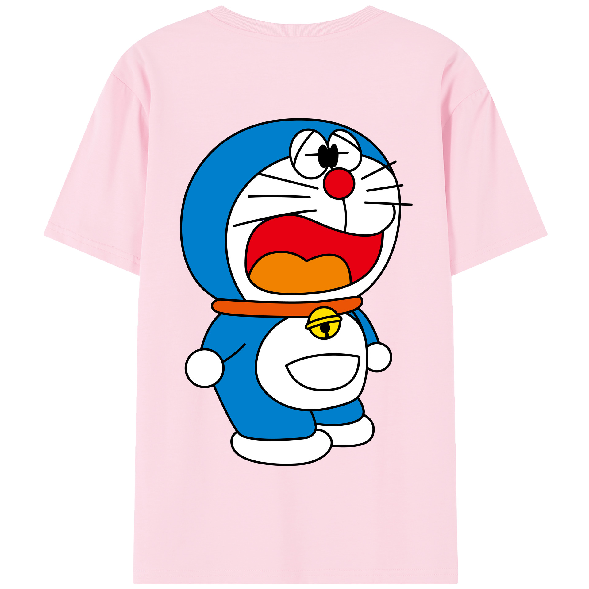 （画像用） ドラえもん Doraemon 綿100％半袖Tシャツ（背面プリント）