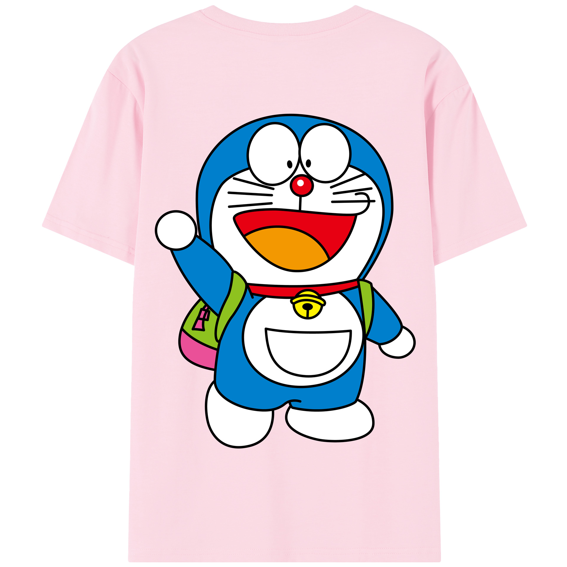 （画像用） ドラえもん Doraemon 綿100％半袖Tシャツ（背面プリント）
