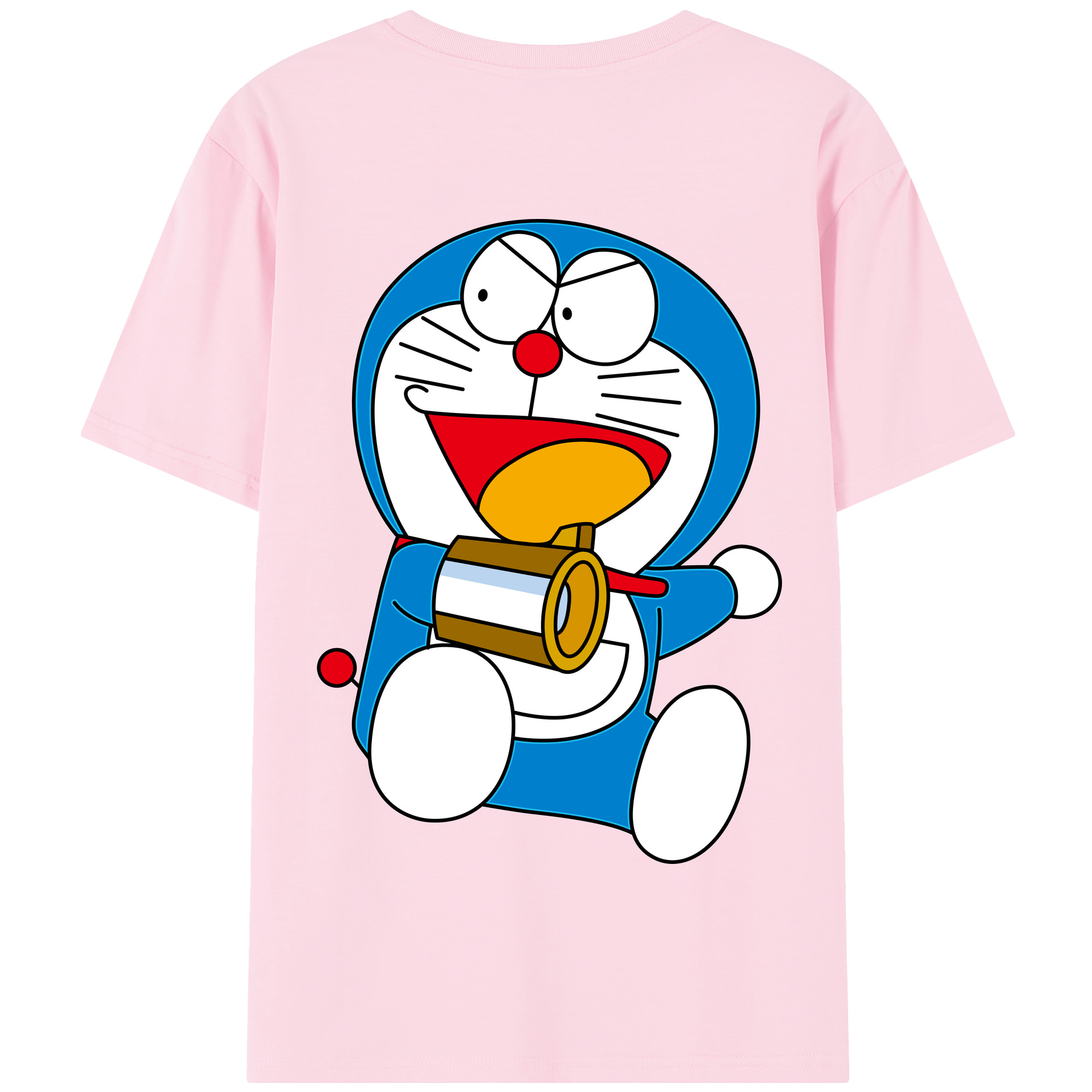 （画像用） ドラえもん Doraemon 綿100％半袖Tシャツ（背面プリント）