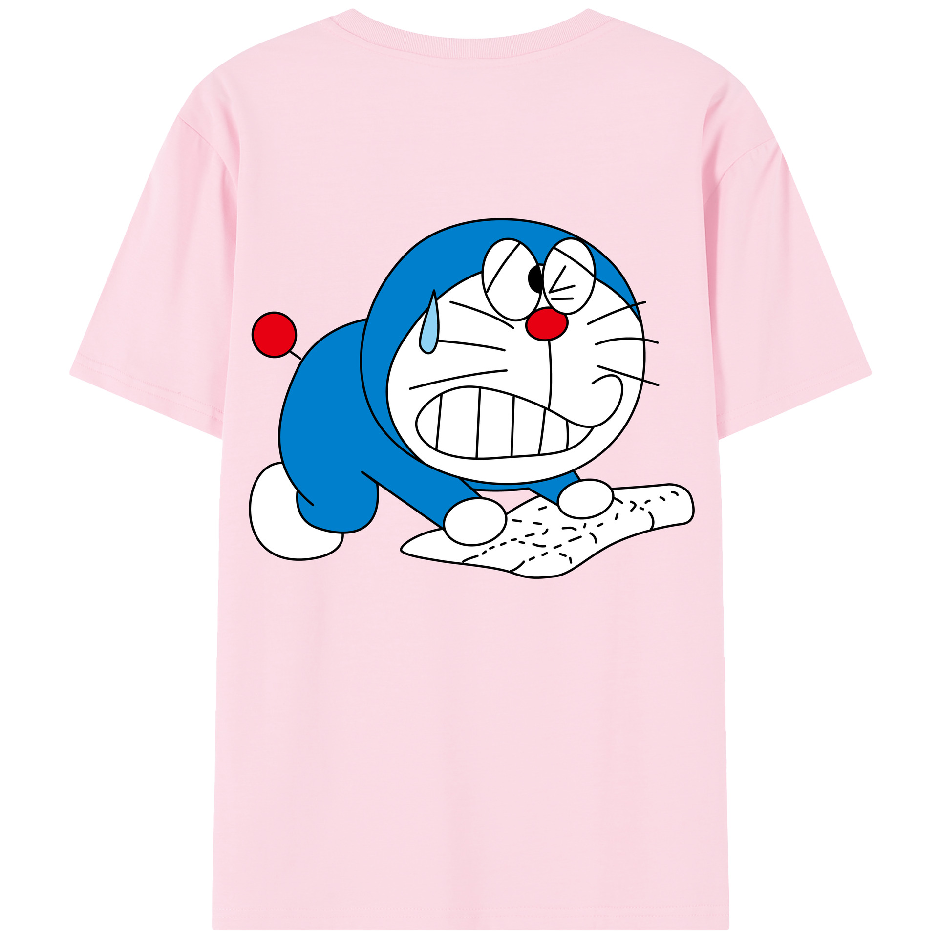 （画像用） ドラえもん Doraemon 綿100％半袖Tシャツ（背面プリント）