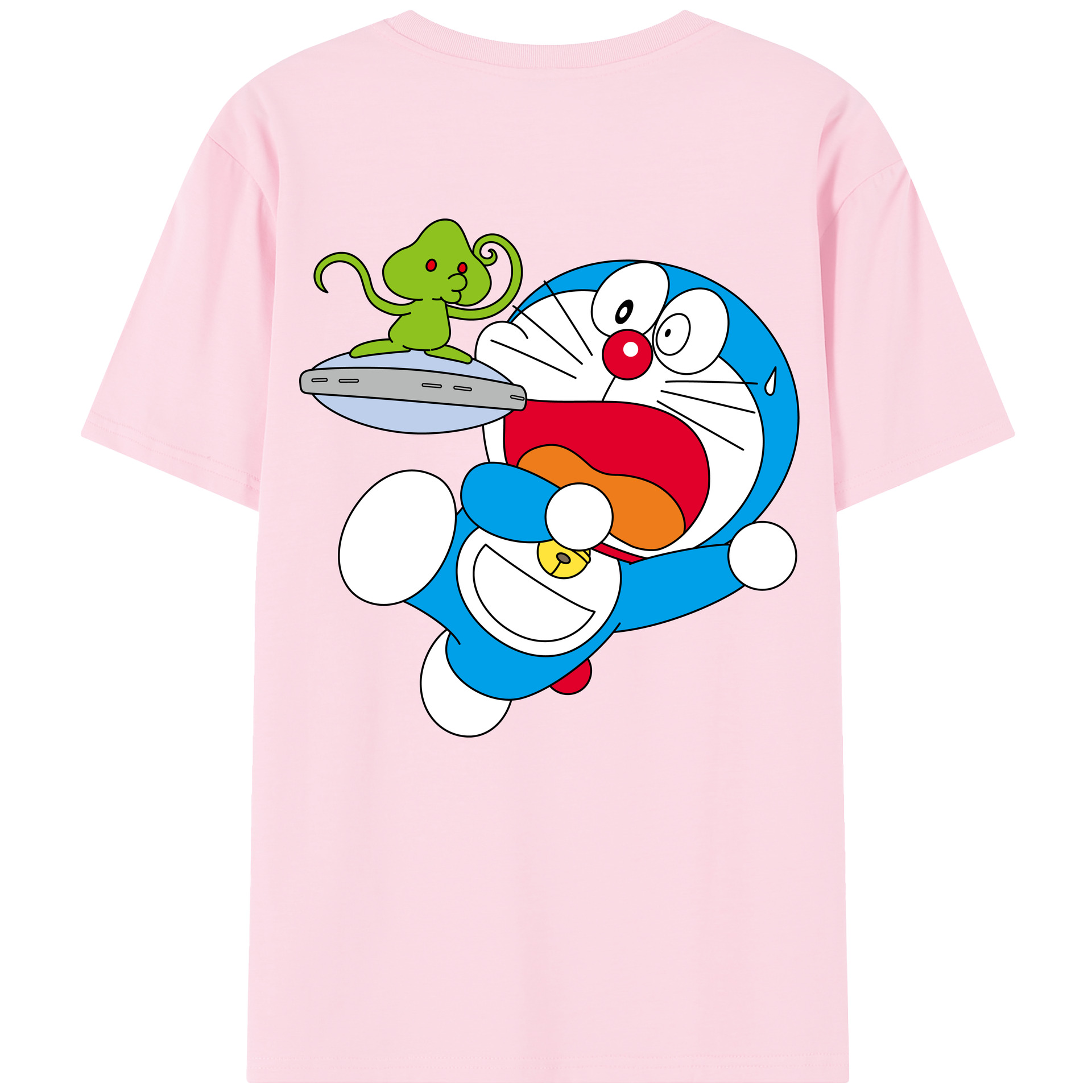 （画像用） ドラえもん Doraemon 綿100％半袖Tシャツ（背面プリント）
