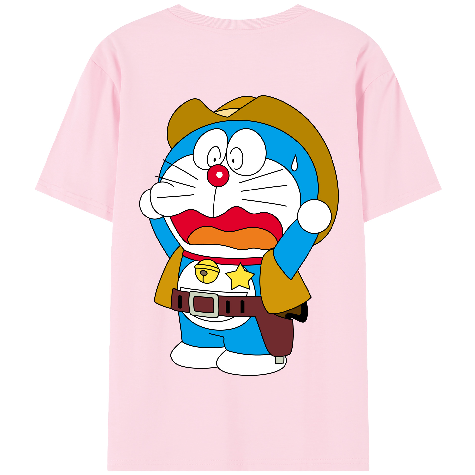 （画像用） ドラえもん Doraemon 綿100％半袖Tシャツ（背面プリント）