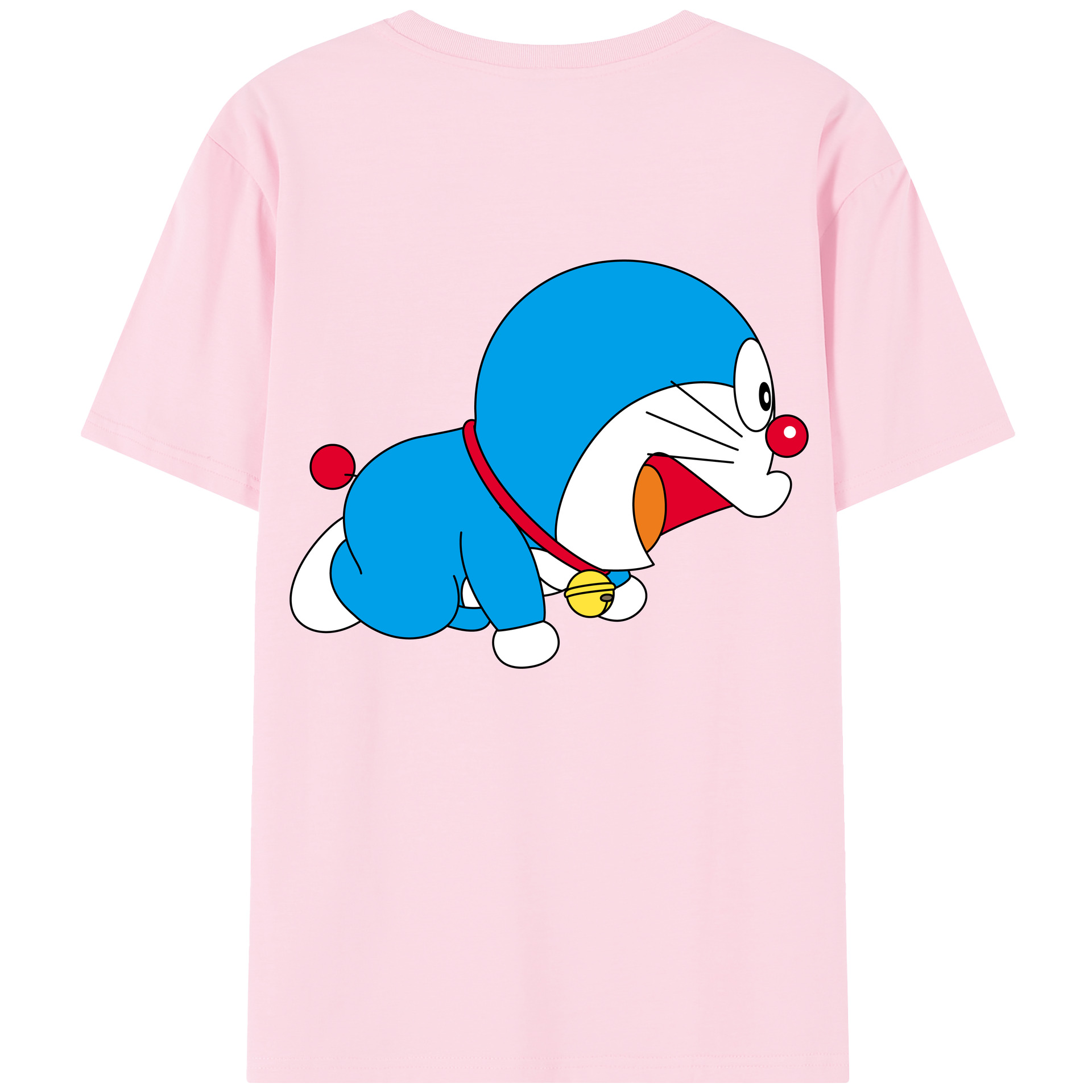 （画像用） ドラえもん Doraemon 綿100％半袖Tシャツ（背面プリント）
