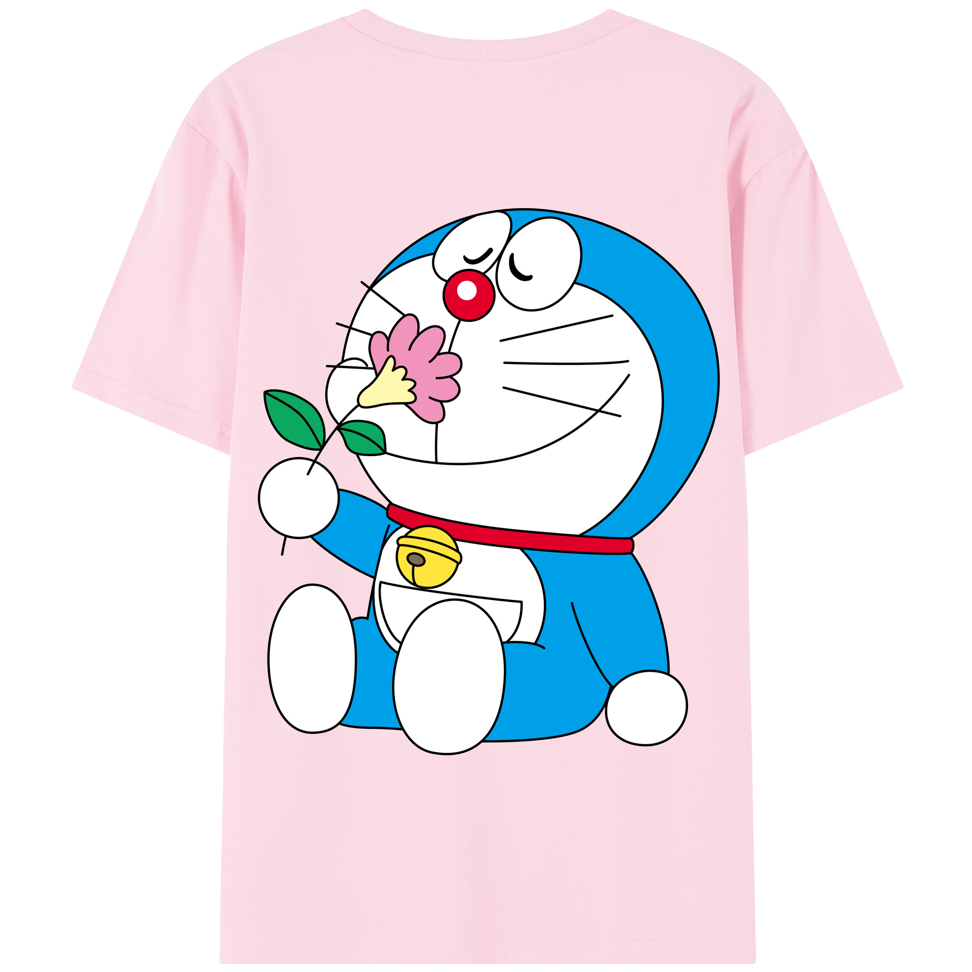 （画像用） ドラえもん Doraemon 綿100％半袖Tシャツ（背面プリント）