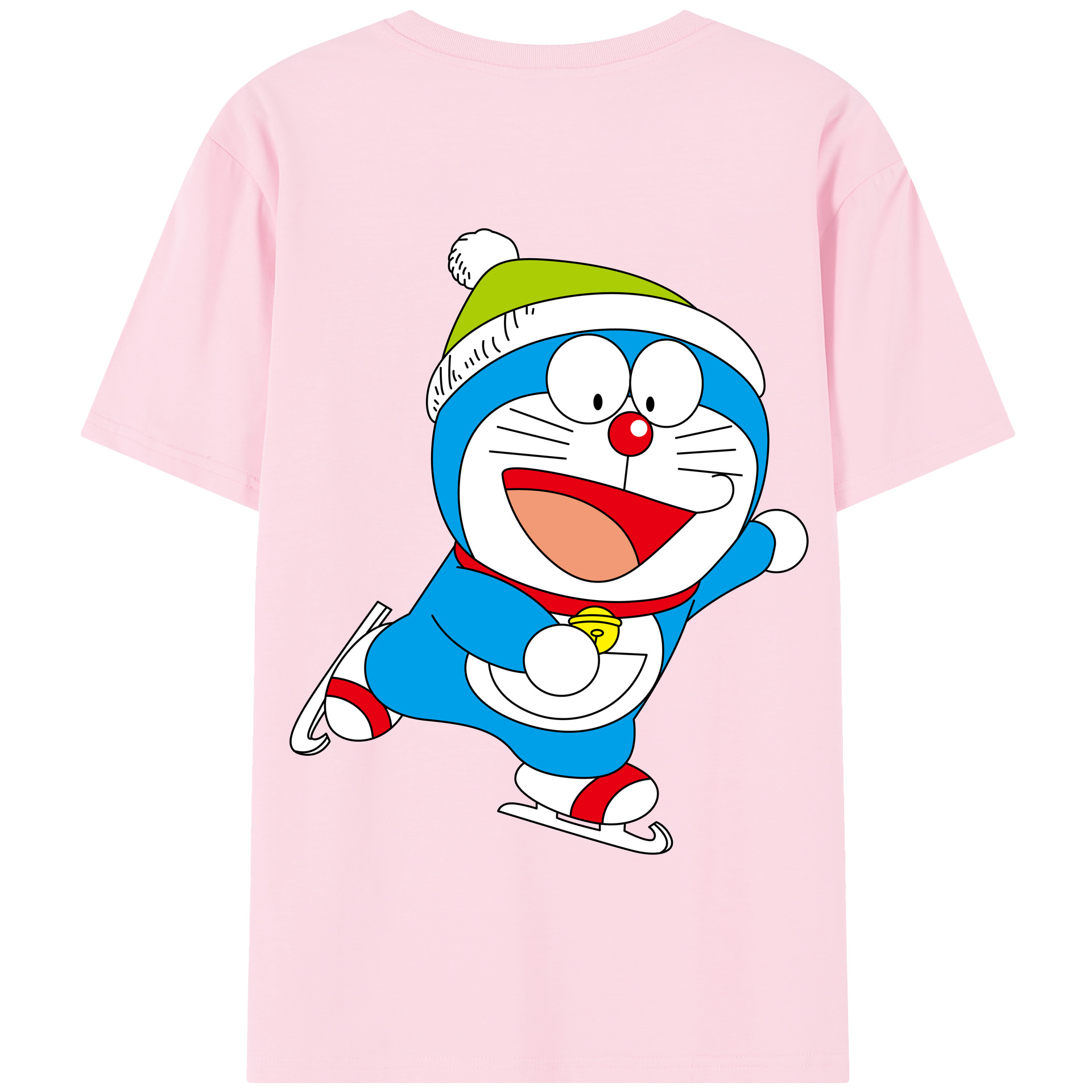 （画像用） ドラえもん Doraemon 綿100％半袖Tシャツ（背面プリント）