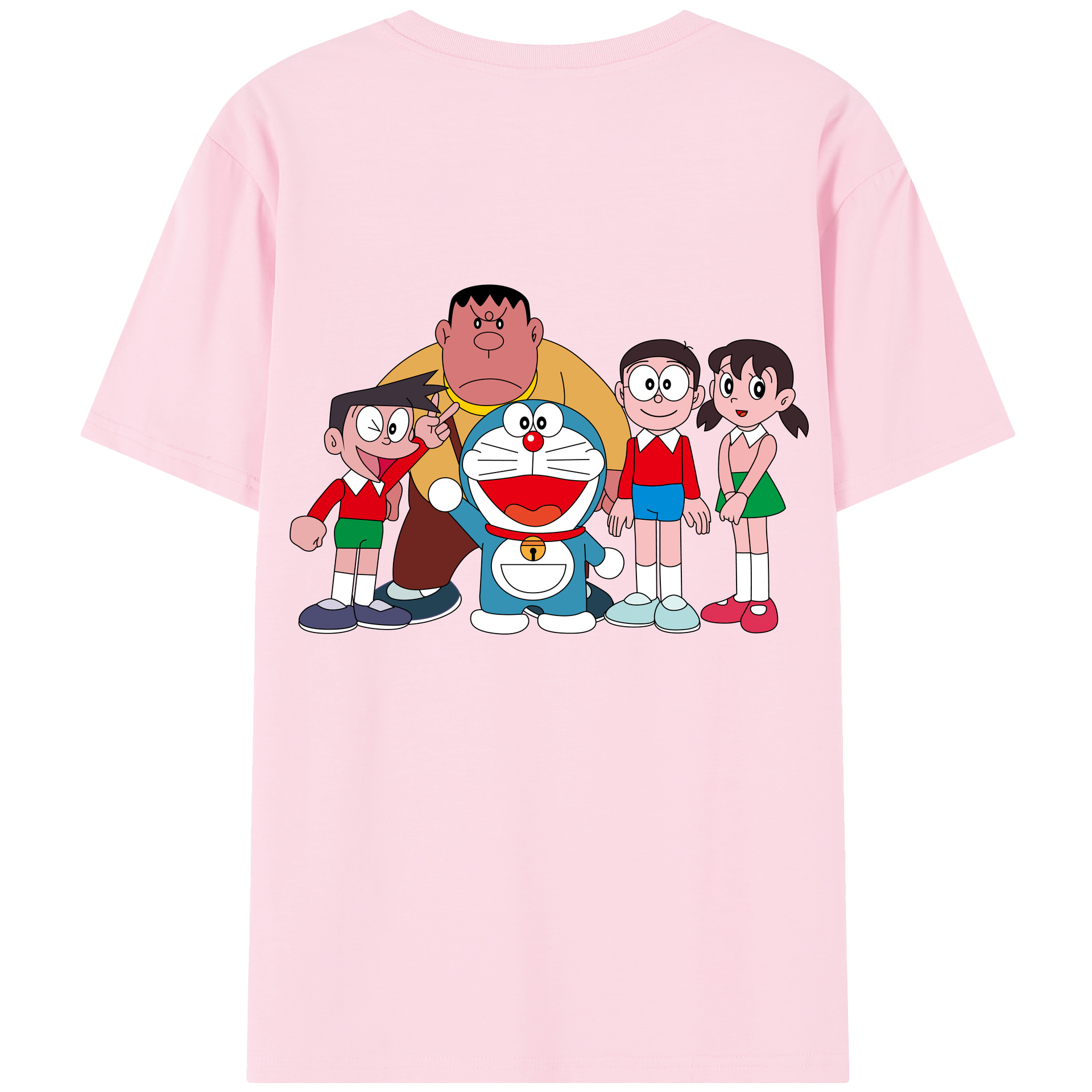 （画像用） ドラえもん 骨川 スネ夫 Doraemon Honekawa Suneo 綿100％半袖Tシャツ（背面プリント）