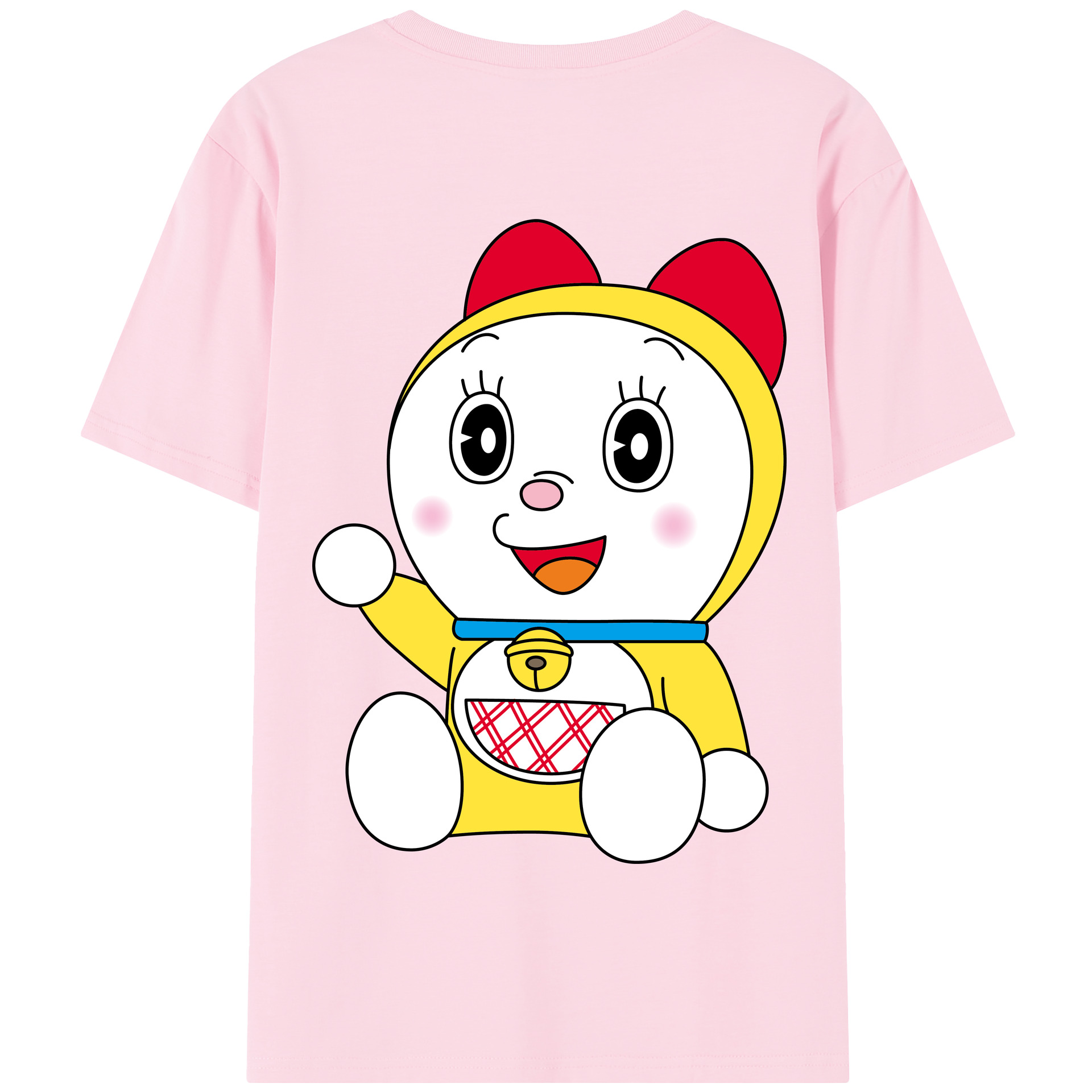 （画像用） ドラえもん ドラミ Doraemon Dorami 綿100％半袖Tシャツ（背面プリント）