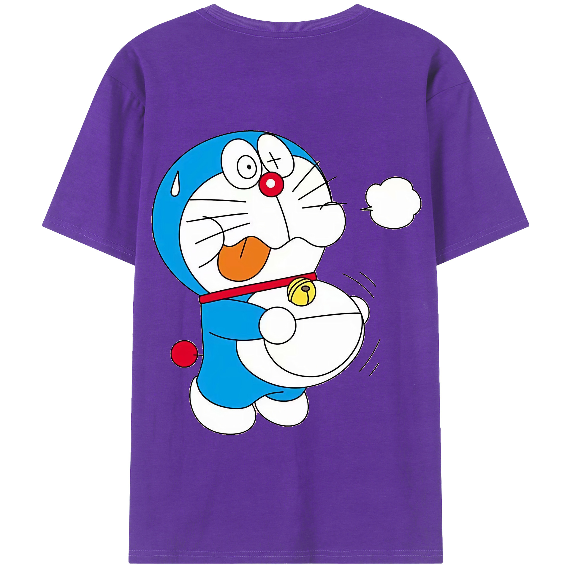 （画像用） ドラえもん Doraemon 綿100％半袖Tシャツ（背面プリント）