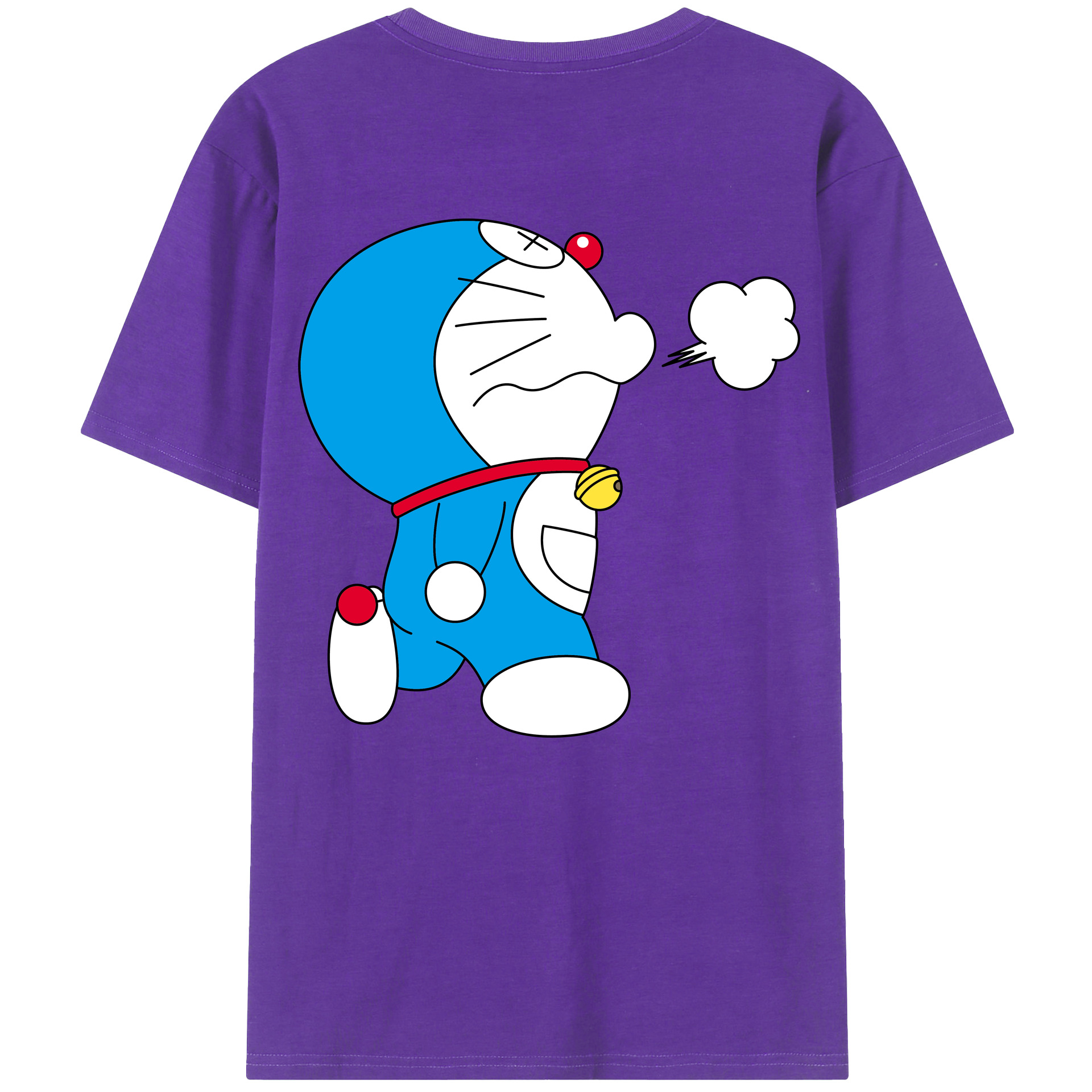 （画像用） ドラえもん Doraemon 綿100％半袖Tシャツ（背面プリント）