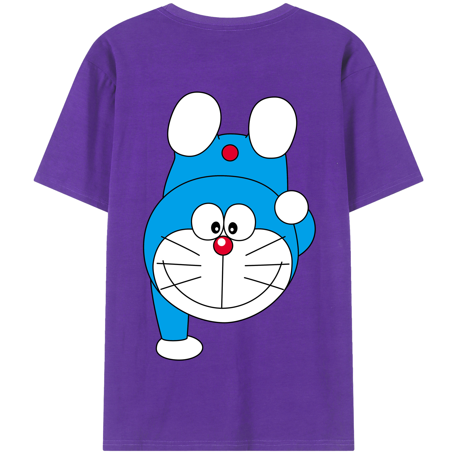（画像用） ドラえもん Doraemon 綿100％半袖Tシャツ（背面プリント）