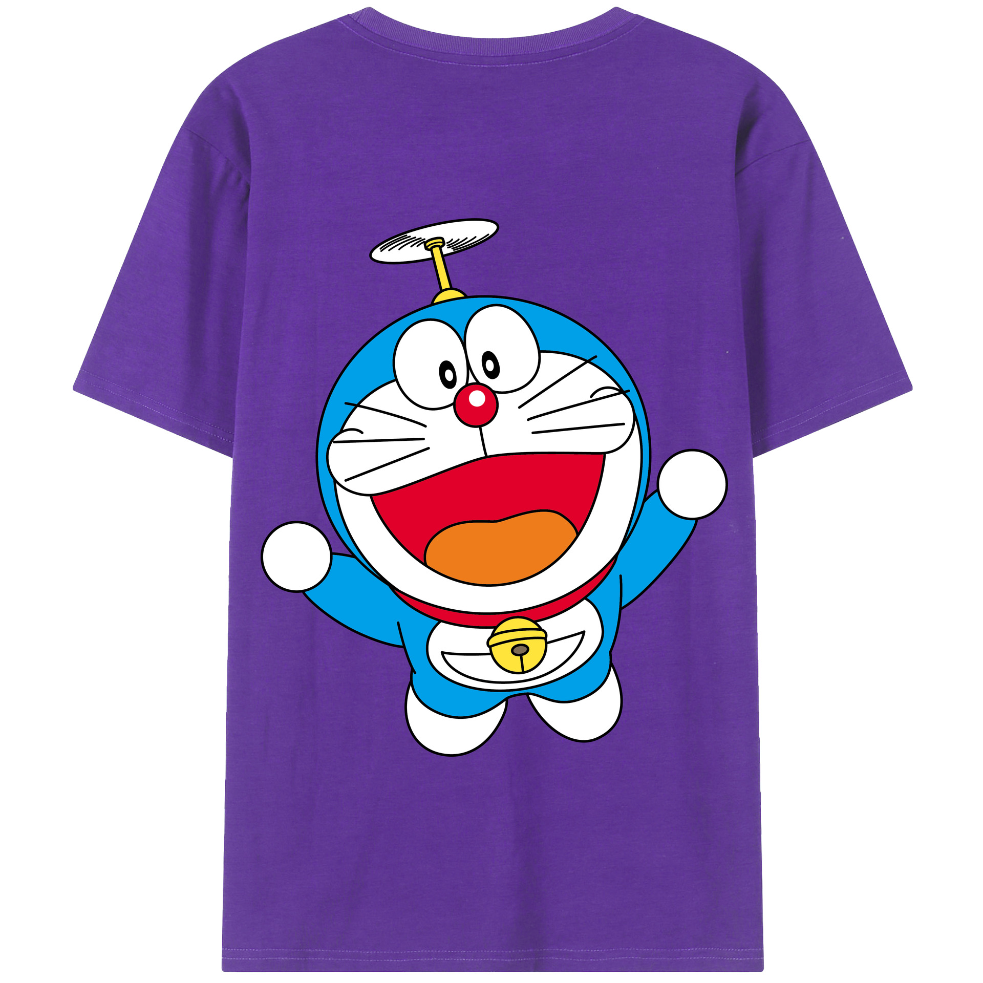 （画像用） ドラえもん Doraemon 綿100％半袖Tシャツ（背面プリント）