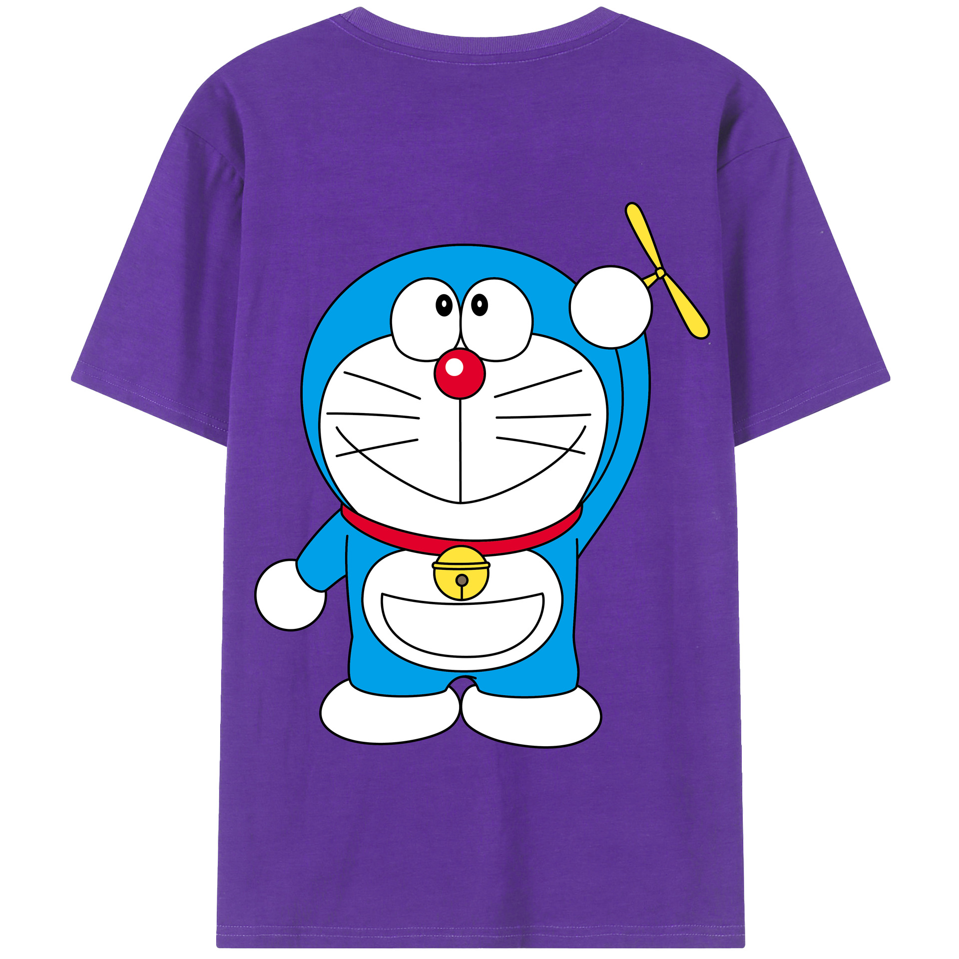 （画像用） ドラえもん Doraemon 綿100％半袖Tシャツ（背面プリント）