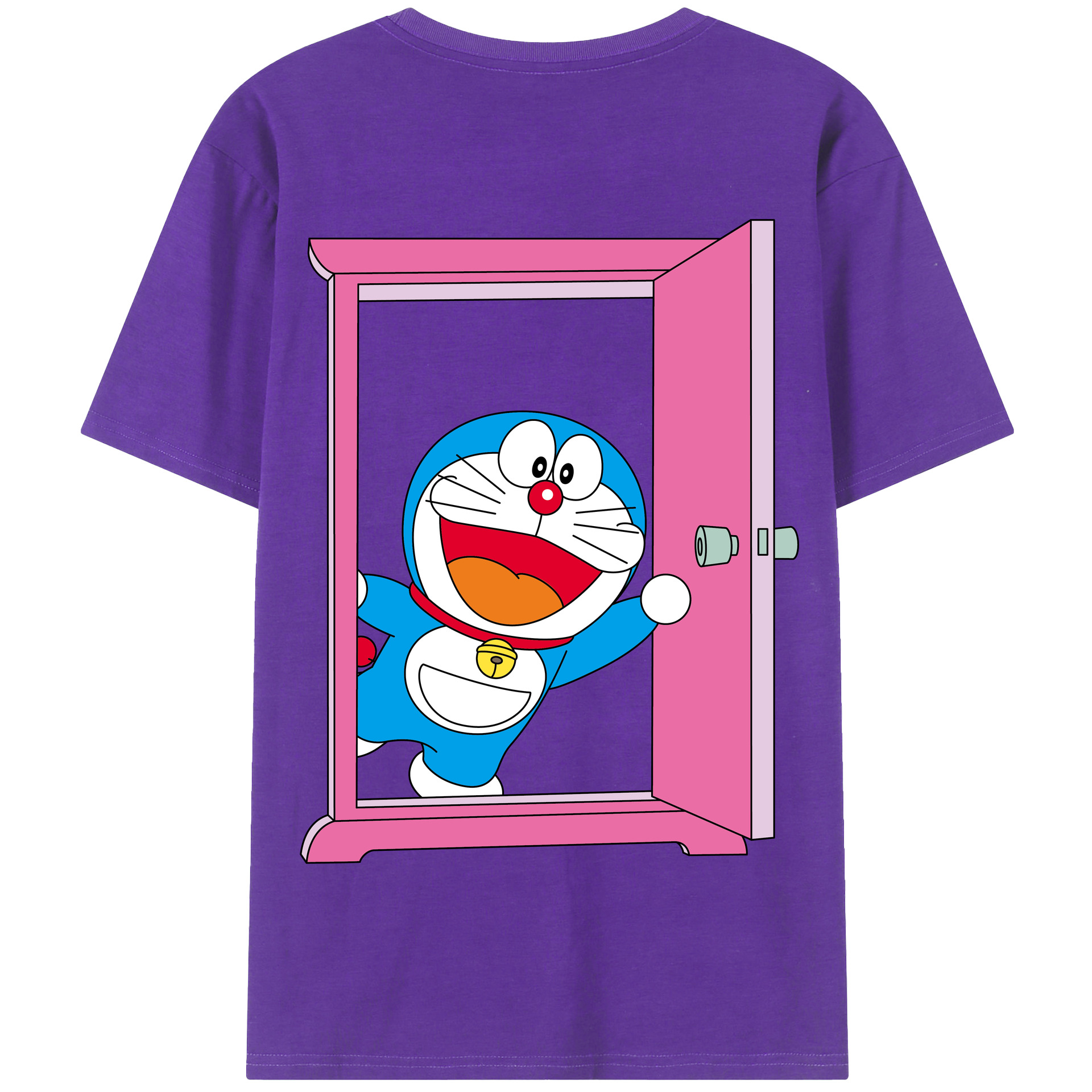 （画像用） ドラえもん Doraemon 綿100％半袖Tシャツ（背面プリント）