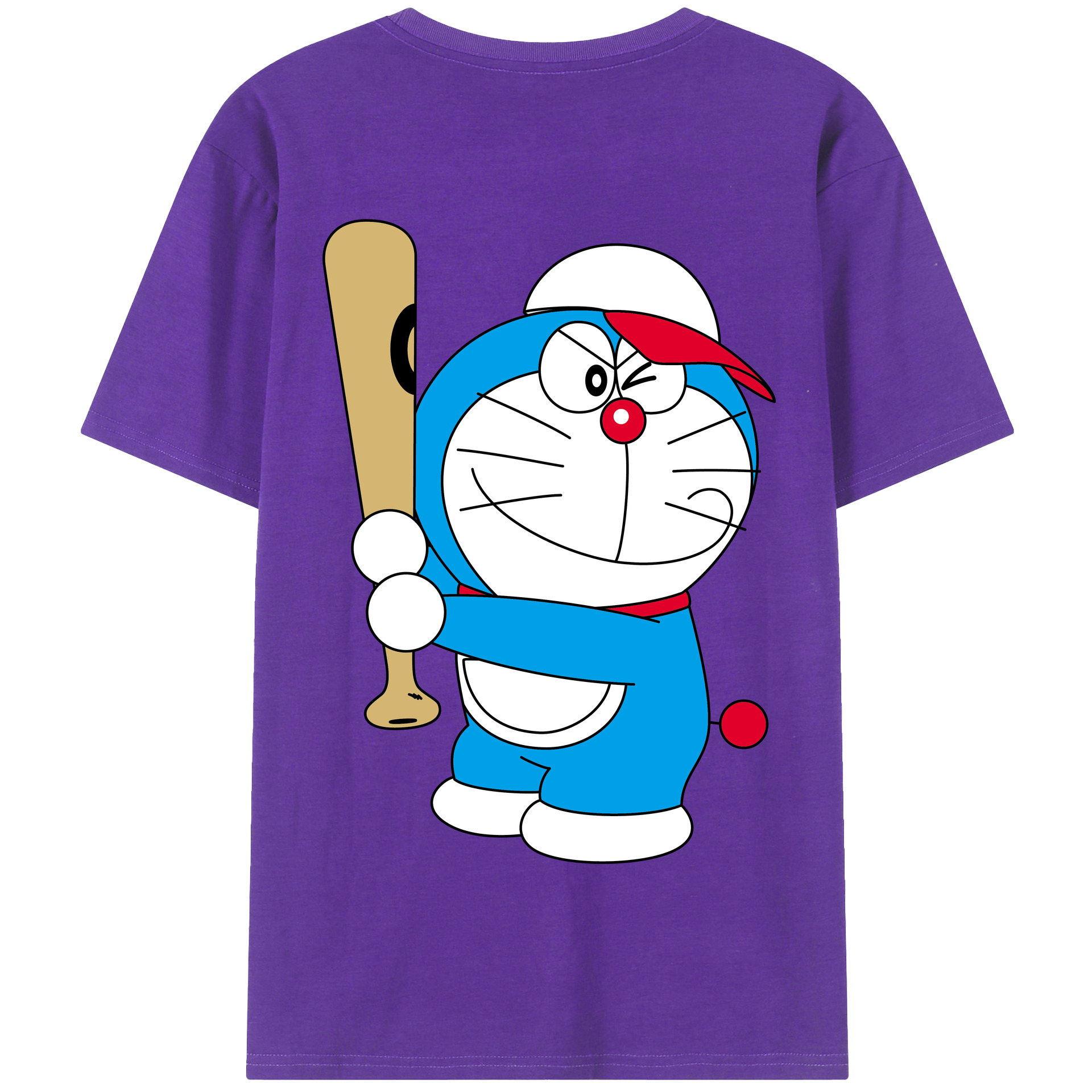 （画像用） ドラえもん Doraemon 綿100％半袖Tシャツ（背面プリント）