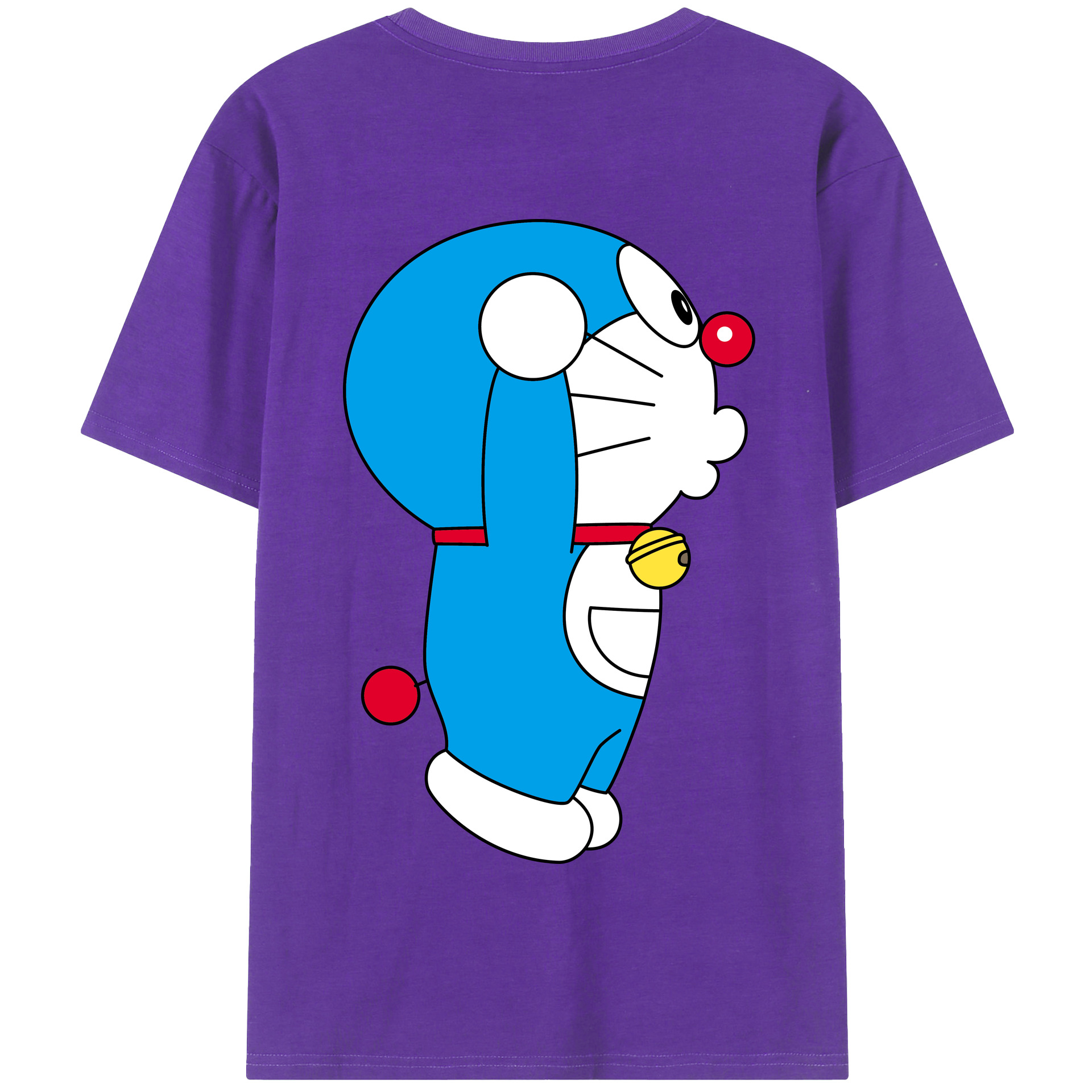 （画像用） ドラえもん Doraemon 綿100％半袖Tシャツ（背面プリント）