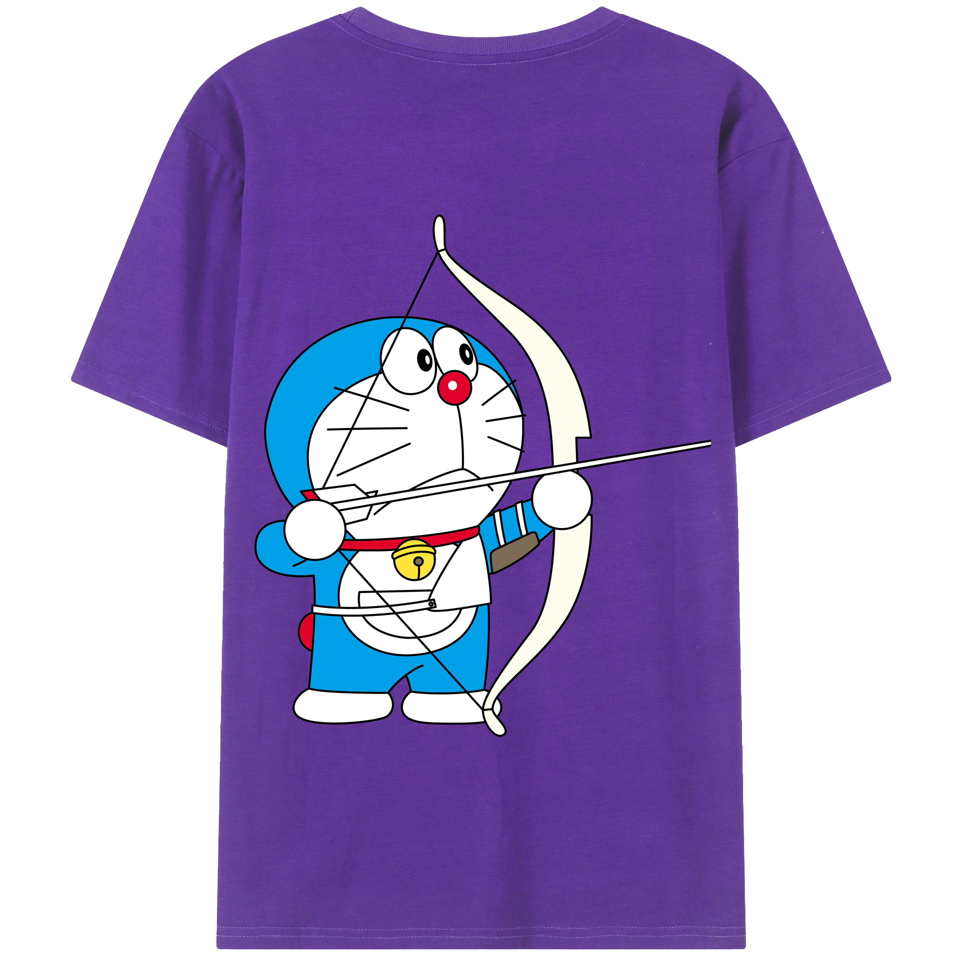 （画像用） ドラえもん Doraemon 綿100％半袖Tシャツ（背面プリント）