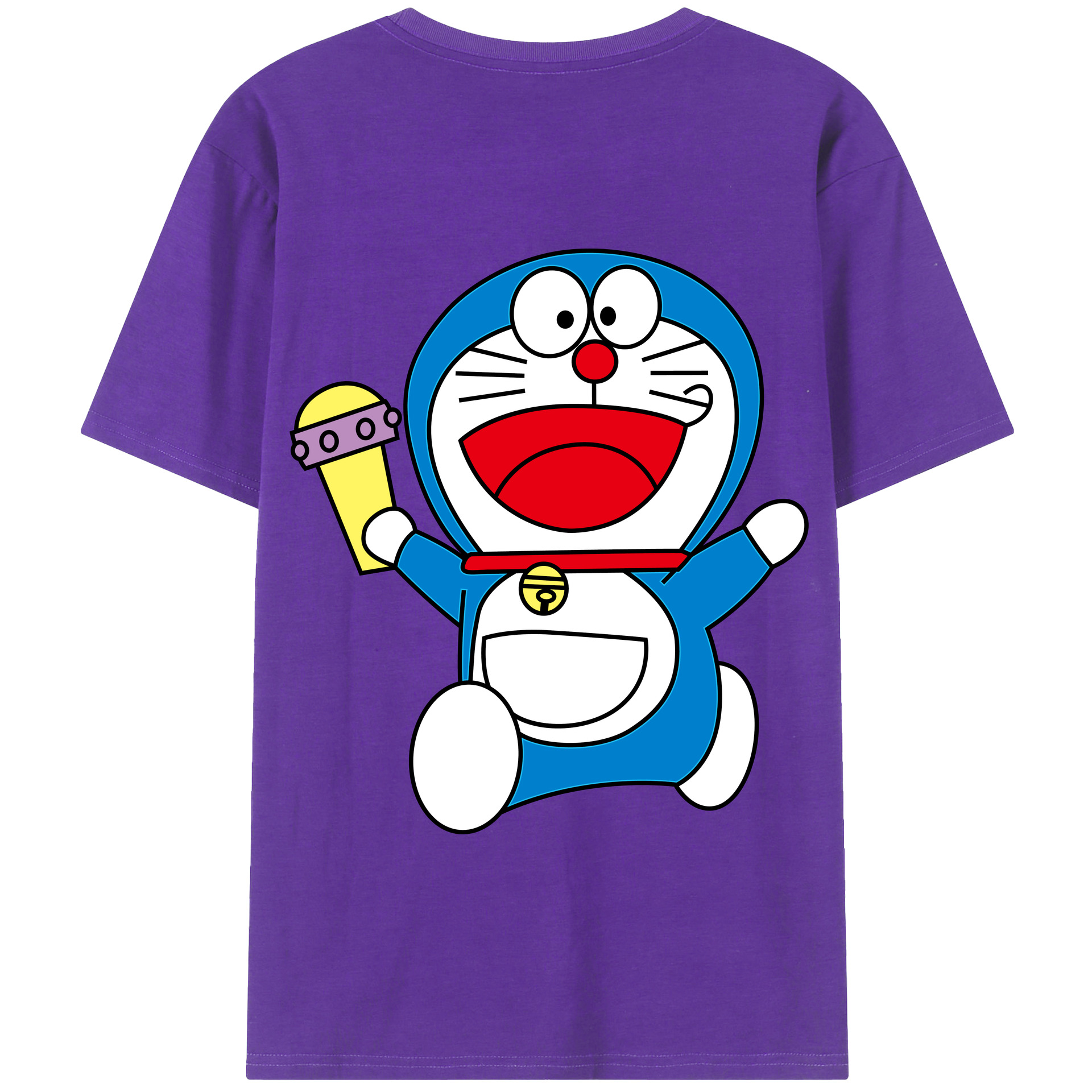 （画像用） ドラえもん Doraemon 綿100％半袖Tシャツ（背面プリント）