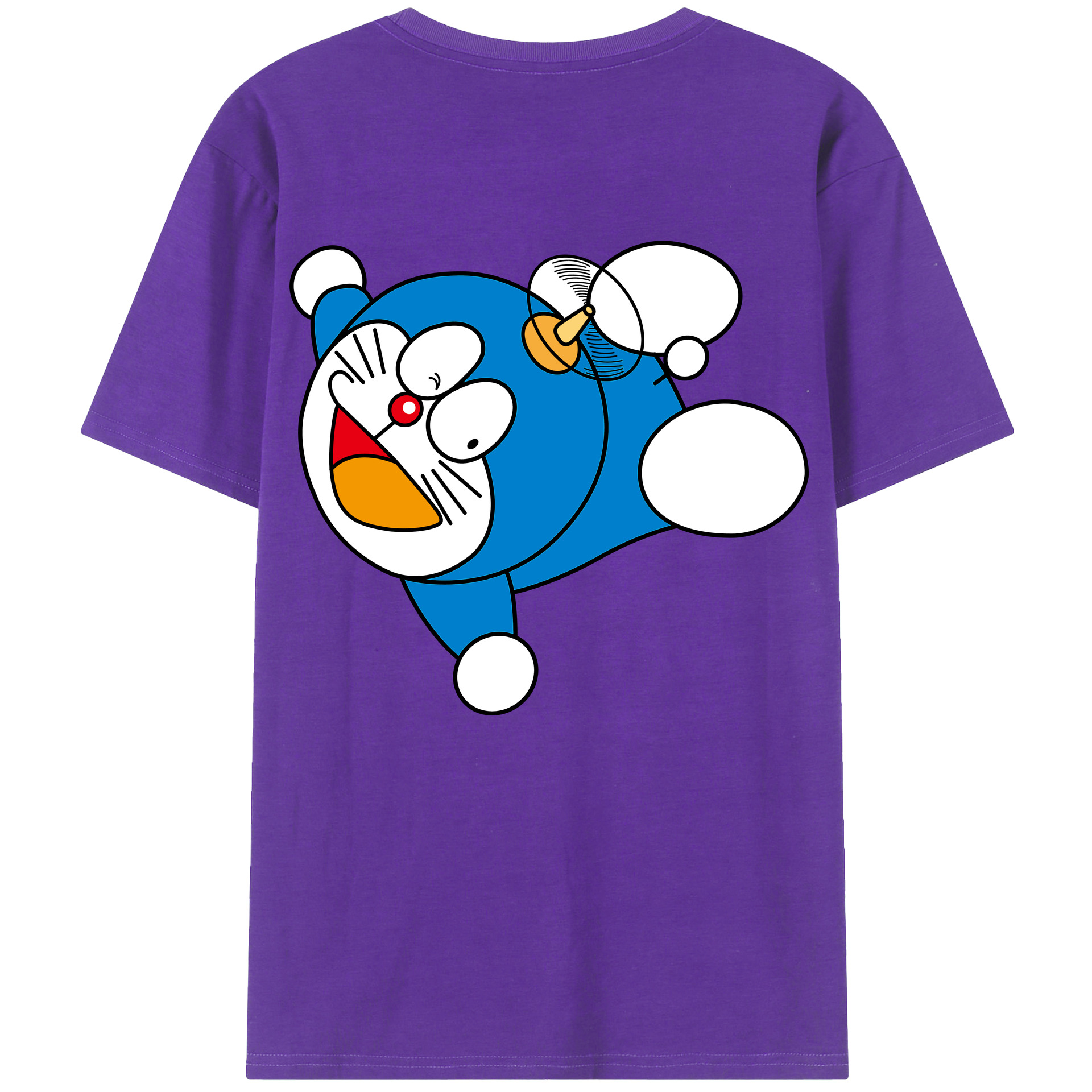 （画像用） ドラえもん Doraemon 綿100％半袖Tシャツ（背面プリント）