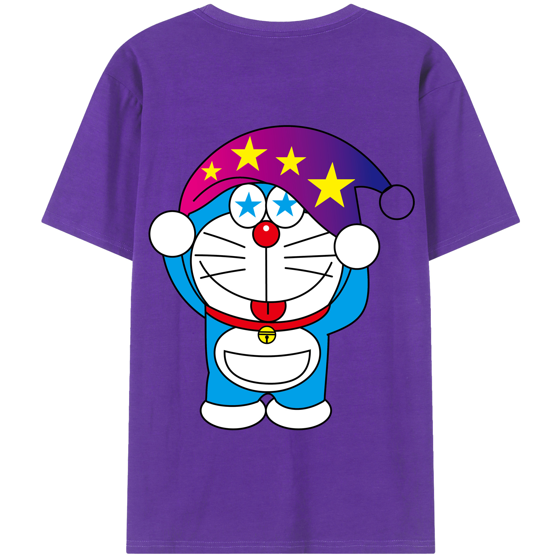 （画像用） ドラえもん Doraemon 綿100％半袖Tシャツ（背面プリント）