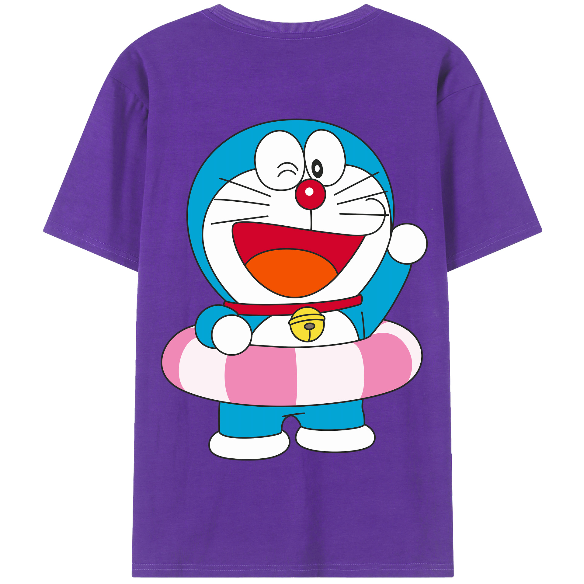 （画像用） ドラえもん Doraemon 綿100％半袖Tシャツ（背面プリント）