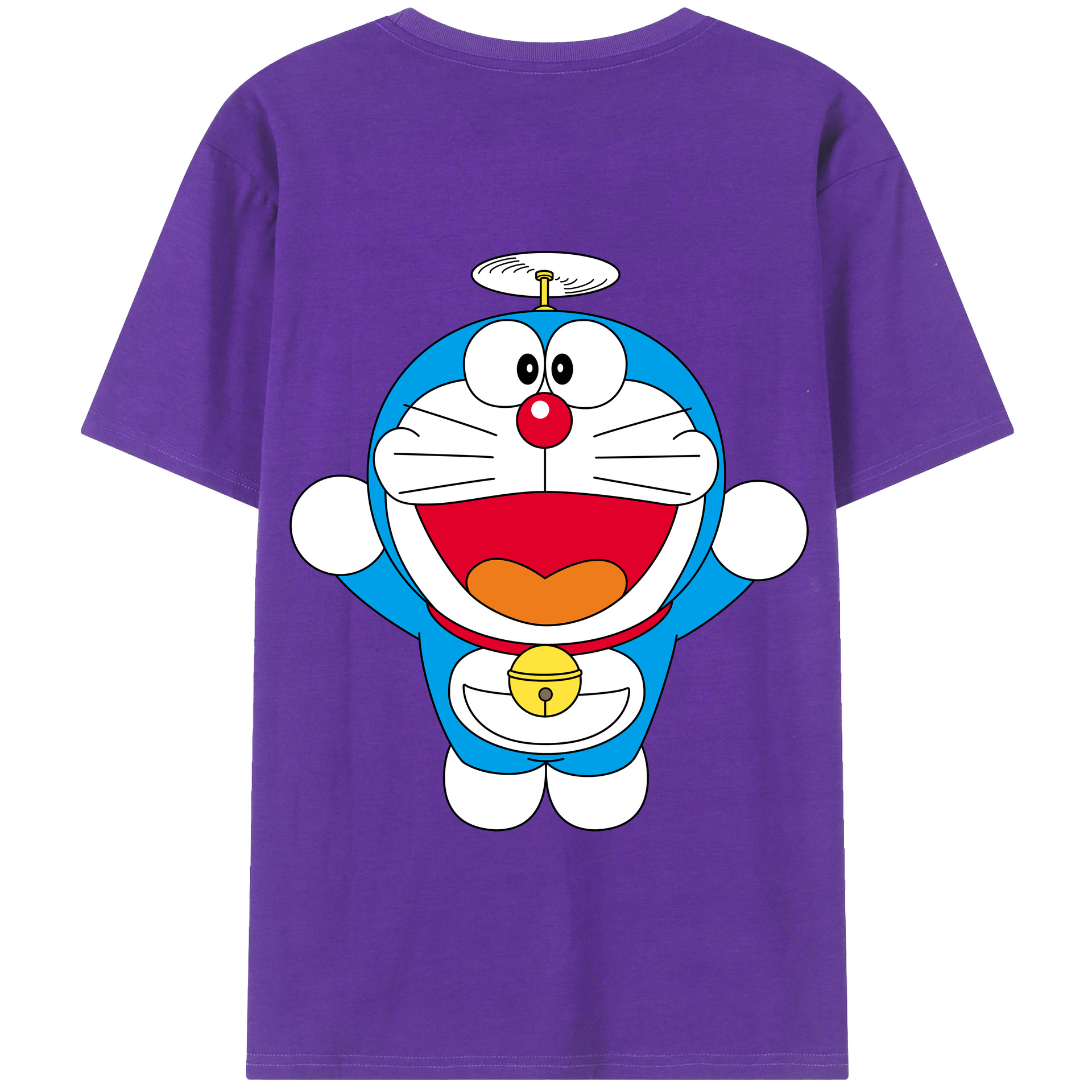（画像用） ドラえもん Doraemon 綿100％半袖Tシャツ（背面プリント）