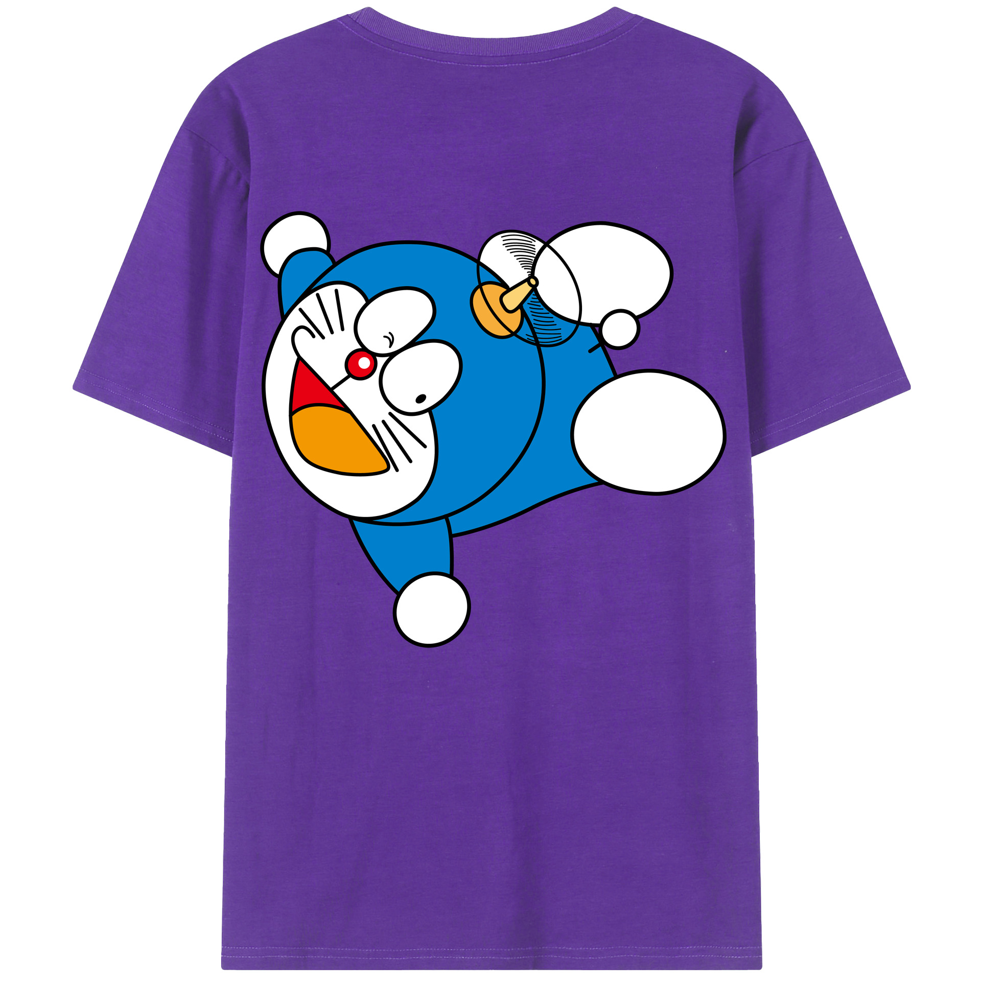 （画像用） ドラえもん Doraemon 綿100％半袖Tシャツ（背面プリント）