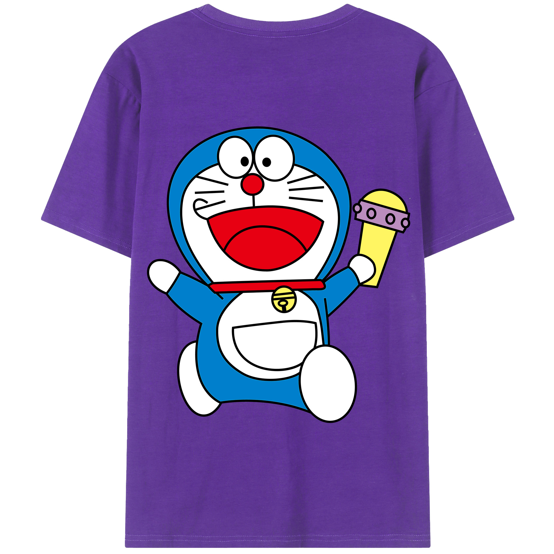 （画像用） ドラえもん Doraemon 綿100％半袖Tシャツ（背面プリント）
