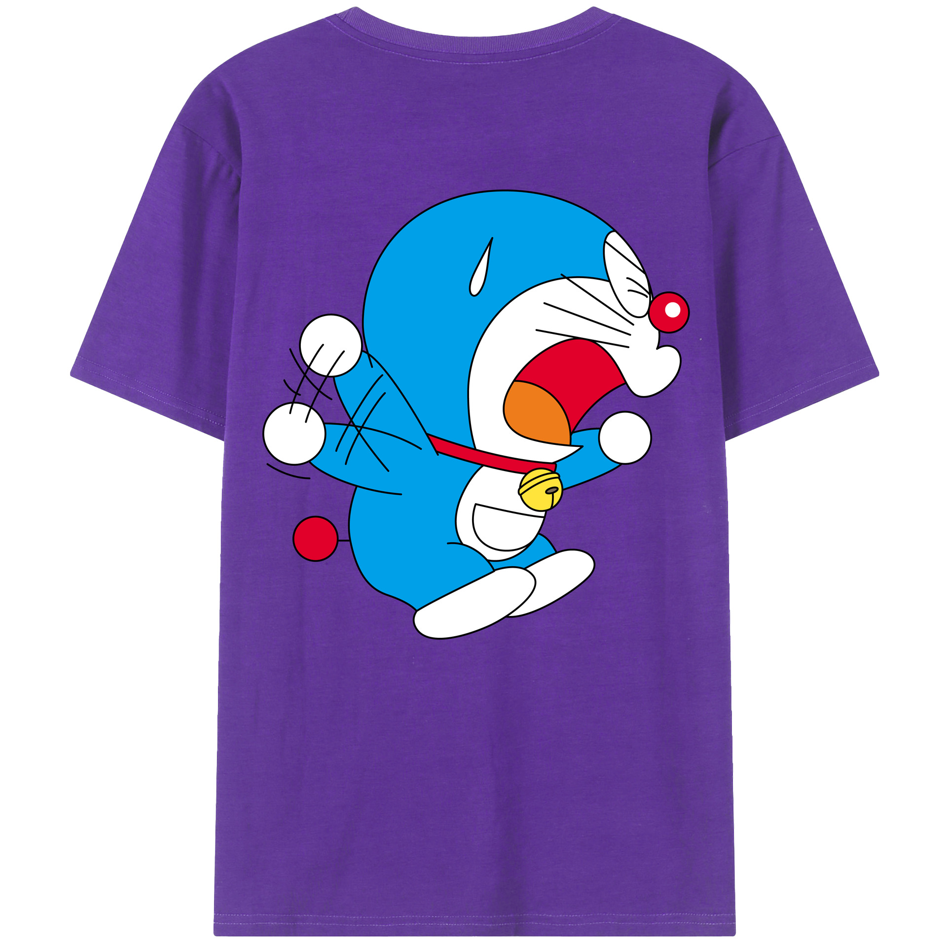 （画像用） ドラえもん Doraemon 綿100％半袖Tシャツ（背面プリント）