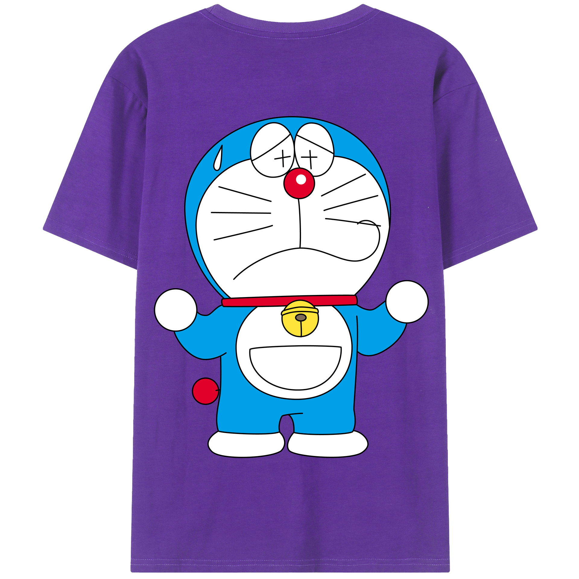 （画像用） ドラえもん Doraemon 綿100％半袖Tシャツ（背面プリント）