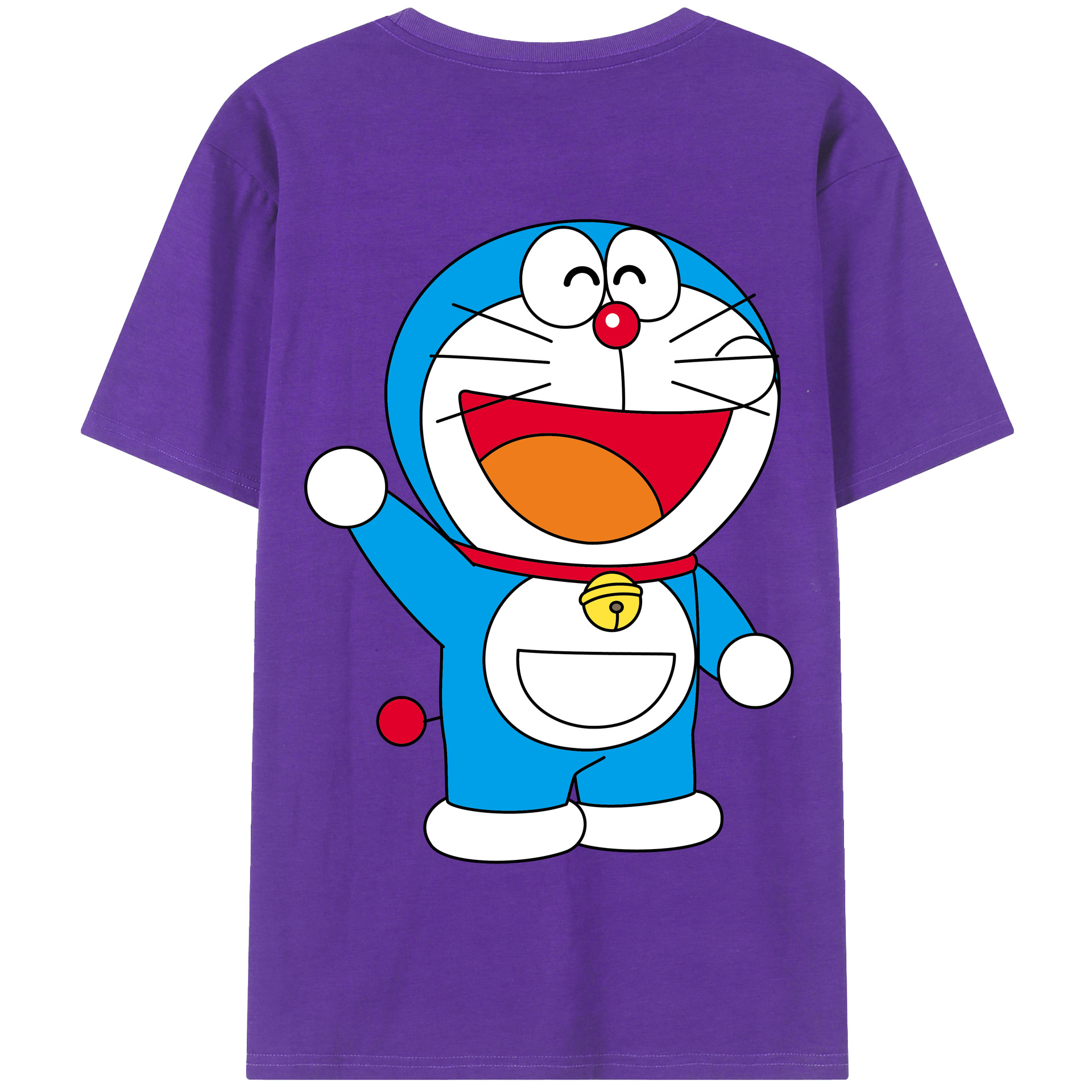 （画像用） ドラえもん Doraemon 綿100％半袖Tシャツ（背面プリント）