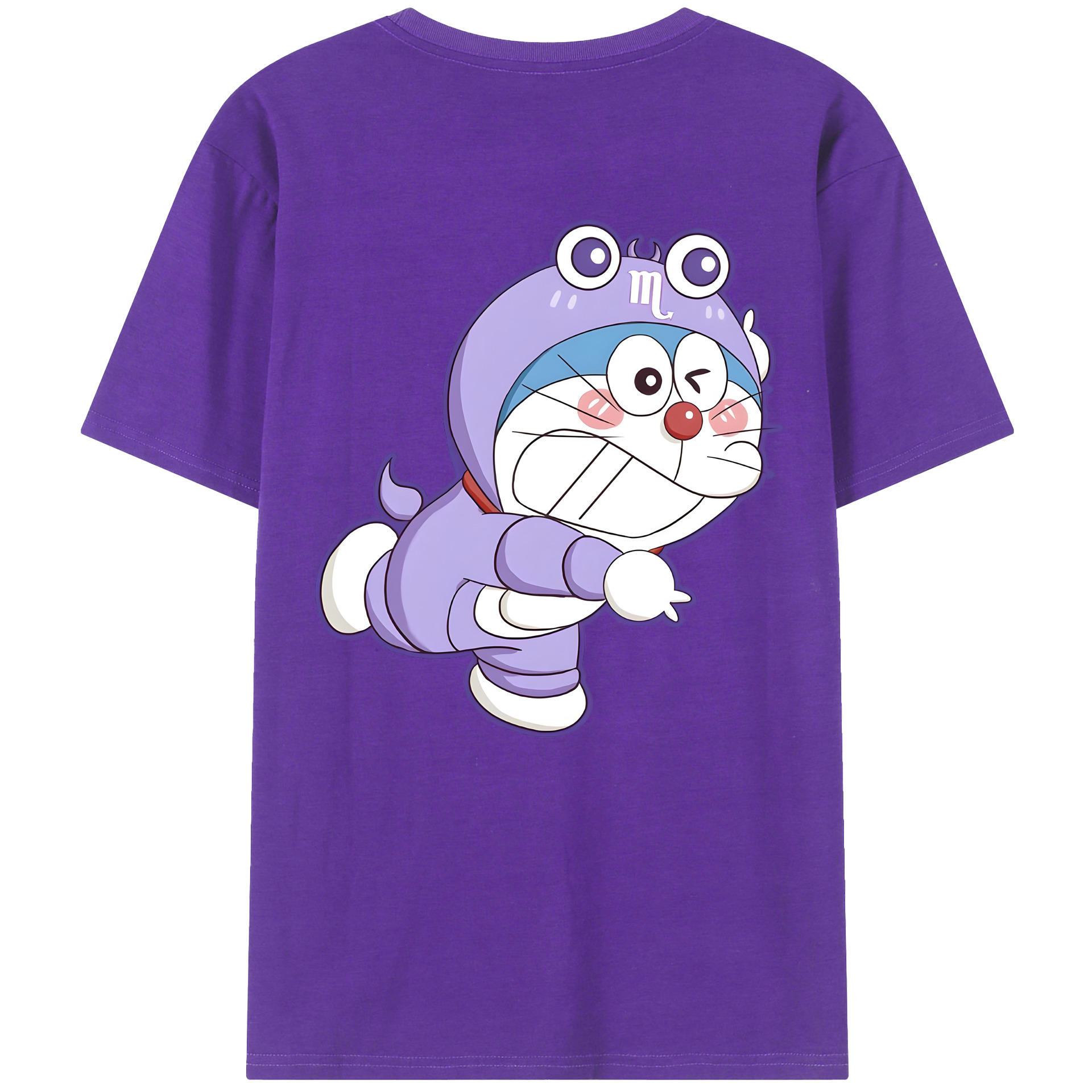（画像用） ドラえもん Doraemon 綿100％半袖Tシャツ（背面プリント）